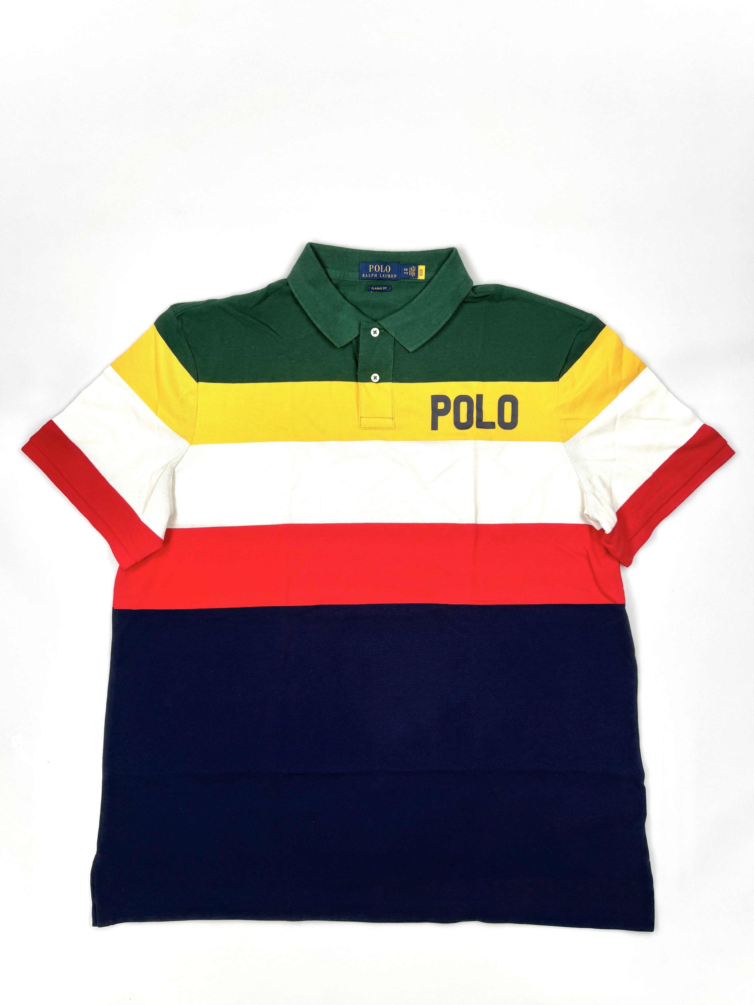 Polo Ralph Lauren NWT POLO RALPH LAUREN COLOR-BLOCKED LOGO MESH POLO SHIRT Size US XXL / EU 58 / 5 - 5 Thumbnail