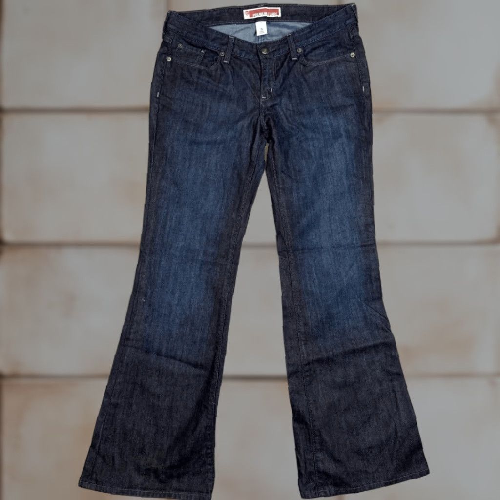 Gap GAP Jeans Flared Dark Wash Womens 10 Regular Hippie Retro Festival Blue Size 32" / US 10 / IT 46 - 1 Thumbnail