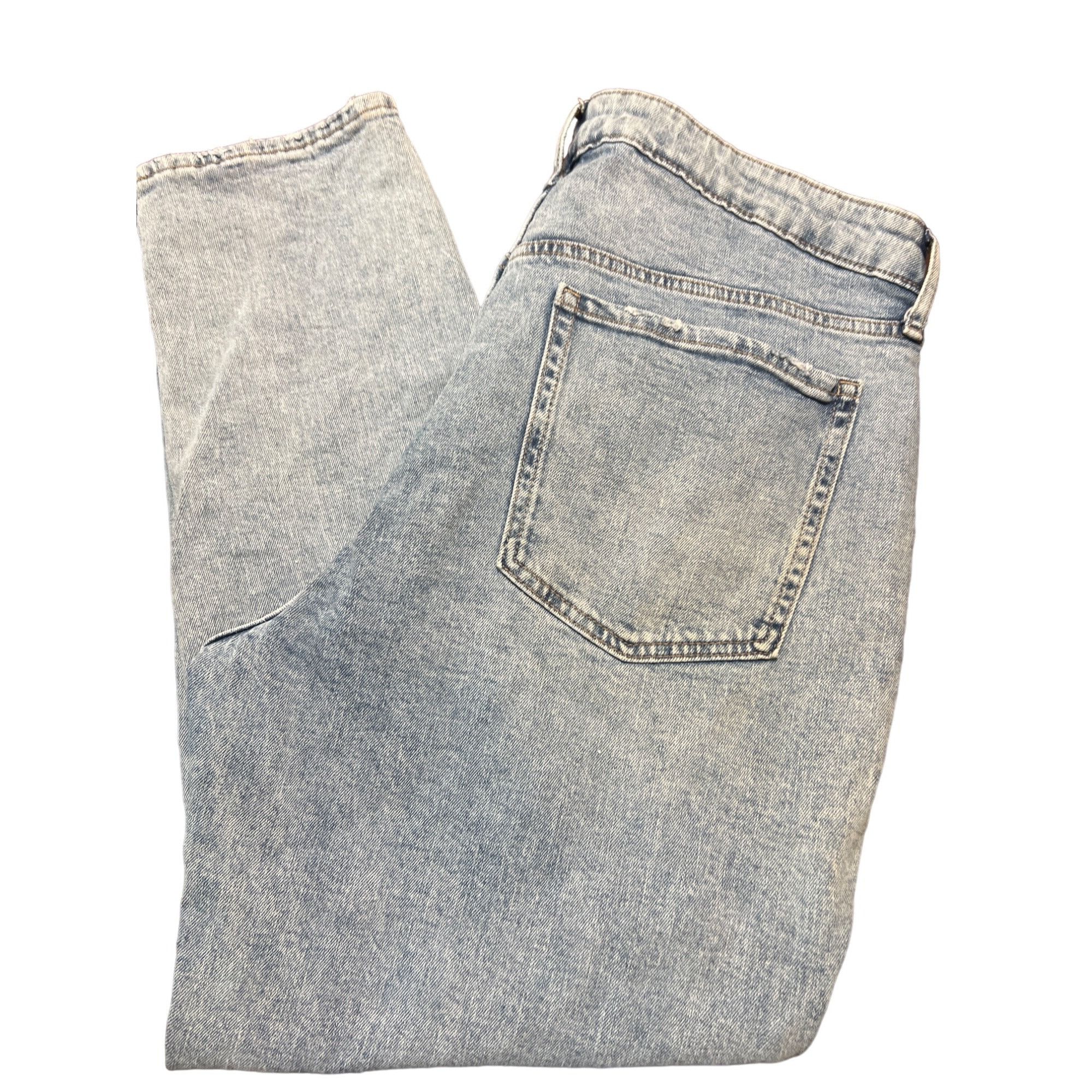 Old Navy Old Navy O.G. Straight High-Rise Blue Denim Jeans Secret Sli Size 38" / US 16 / IT 52 - 4 Thumbnail