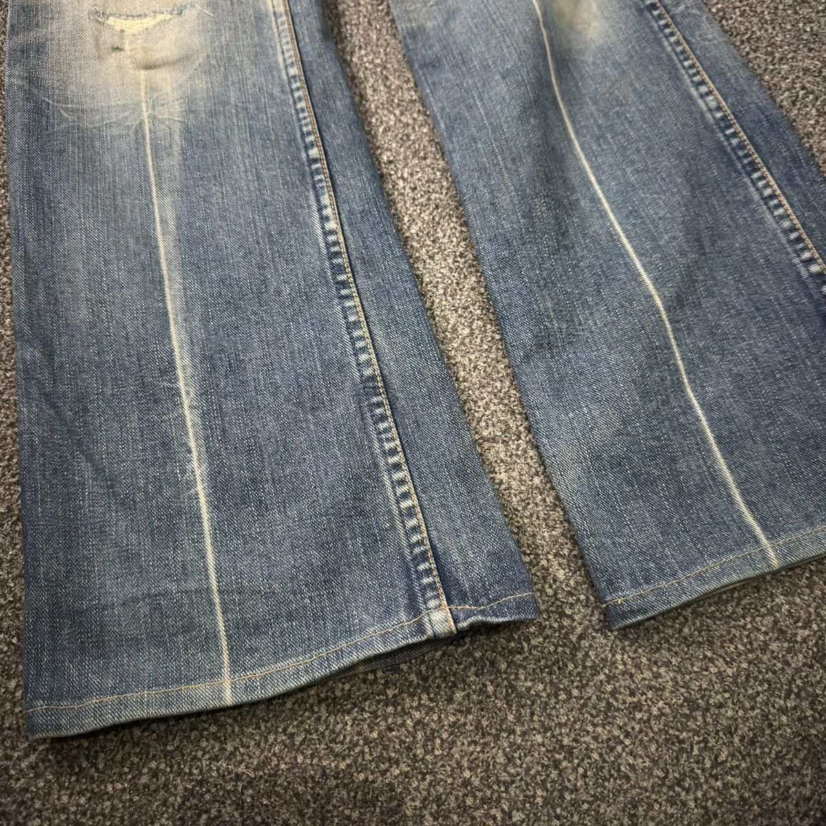 Beauty Beast Vintage 80s Flared Wrangler Distressed Denim Stranger Things Size US 28 / EU 44 - 7 Thumbnail