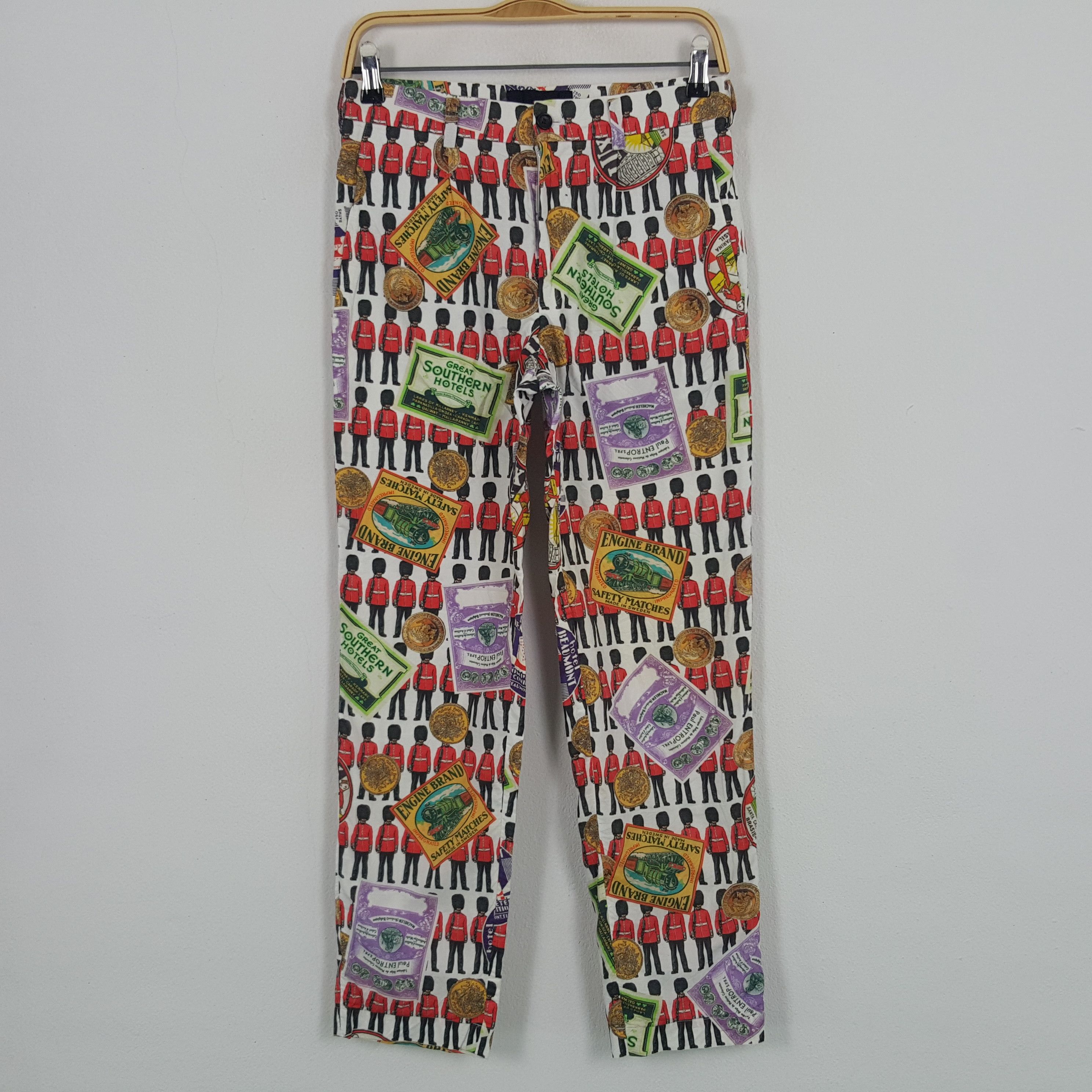 Comme des Garcons × Japanese Brand × Tricot Comme des Garcons Vintage AD2012 Tricot Comme des Garcons All Overprint Pants Size 29" - 1 Thumbnail