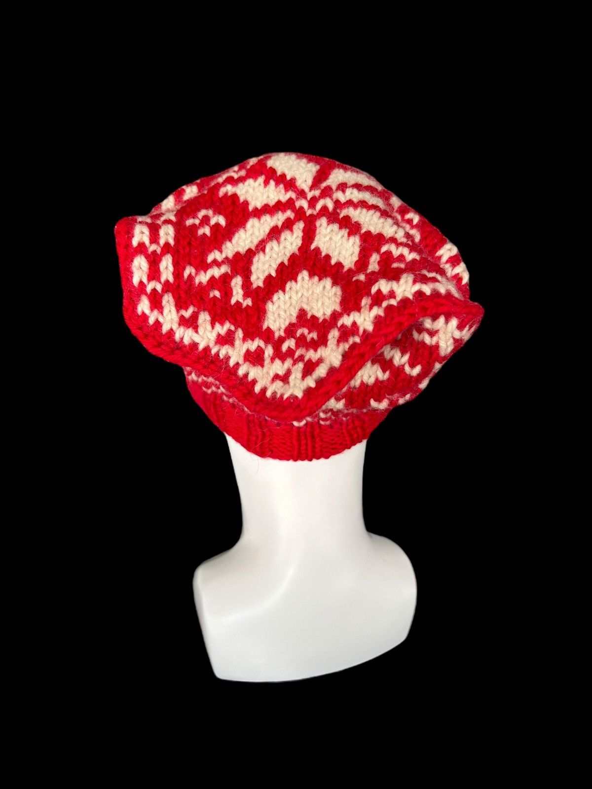 Japanese Brand × Kapital × Vintage Crochet knitted Handmade Big Beanie Hats Size ONE SIZE - 9 Thumbnail