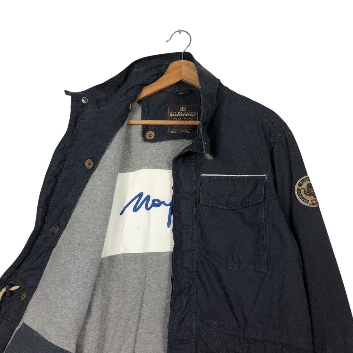 Napapijri 🔥VINTAGE NAPAPIJRI JACKET BIG LOGO BLANKET Size US S / EU 44-46 / 1 - 14 Thumbnail