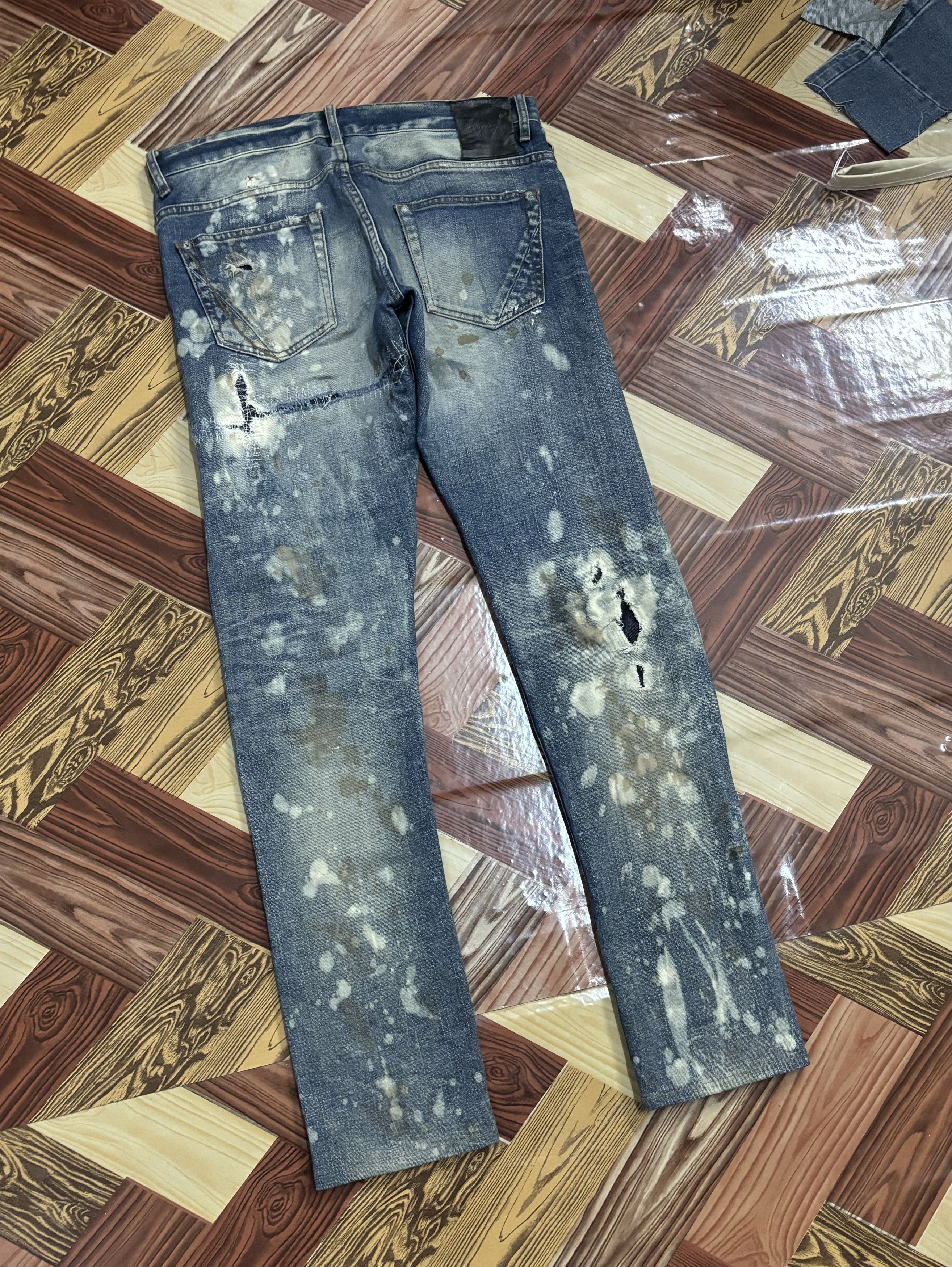 Fagassent Toshiki Aoki FAGASSENT TOSHIKI AOKI BLEACH DESTROYED DENIM JEANS Size US 32 / EU 48 - 6 Thumbnail