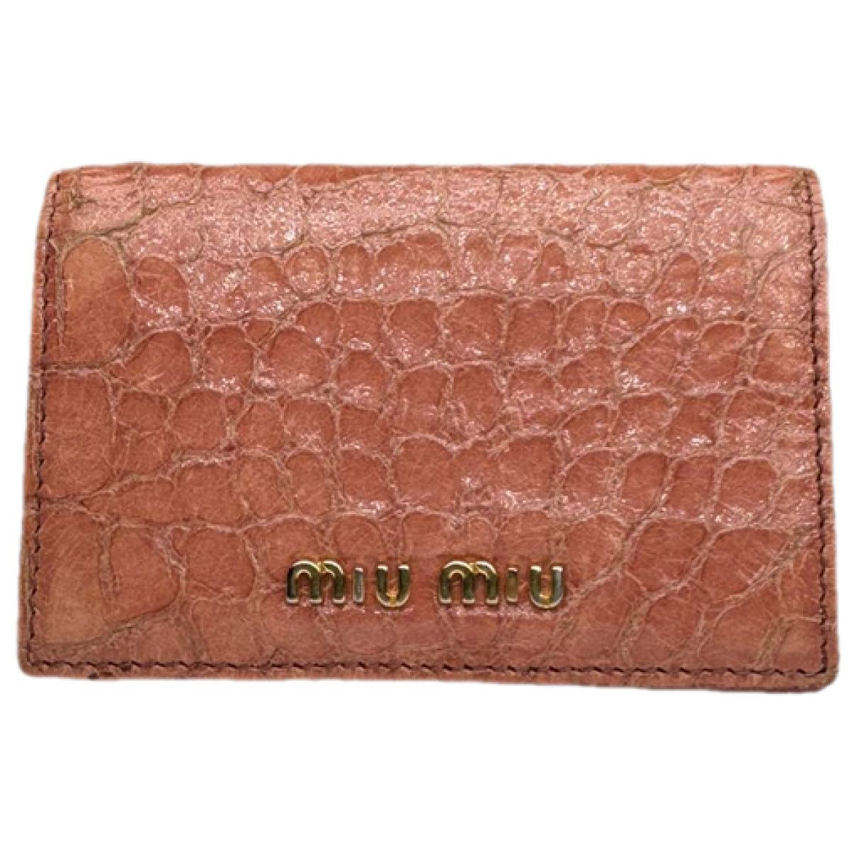 Miu Miu Orange Leather Purse Size ONE SIZE - 1 Thumbnail