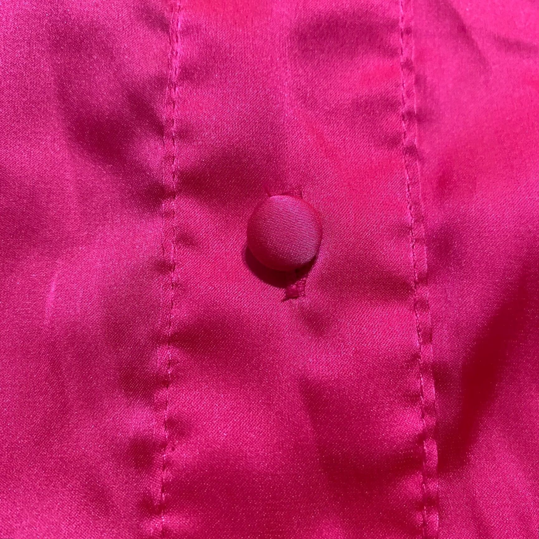 Torrid Torrid Pink Satin Button-Up Top 3X Plus V-Neck Long Sleeve Empire Waist Womens Shirt New Listing Size XXL / US 16-18 / IT 52-54 - 4 Thumbnail