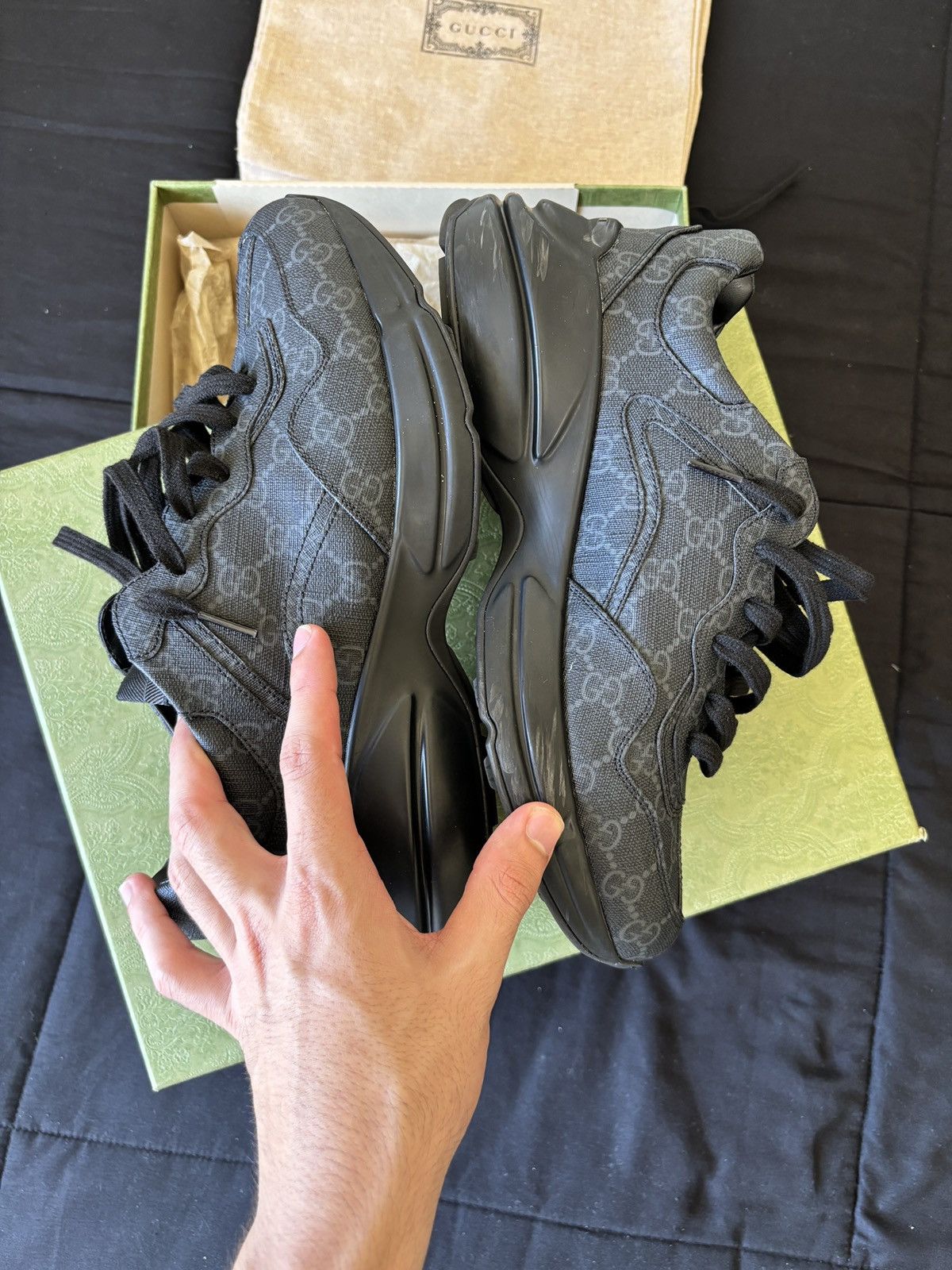 Gucci Gucci rython sneakers size 9 1/2 US Size US 9.5 / EU 42-43 - 3 Thumbnail