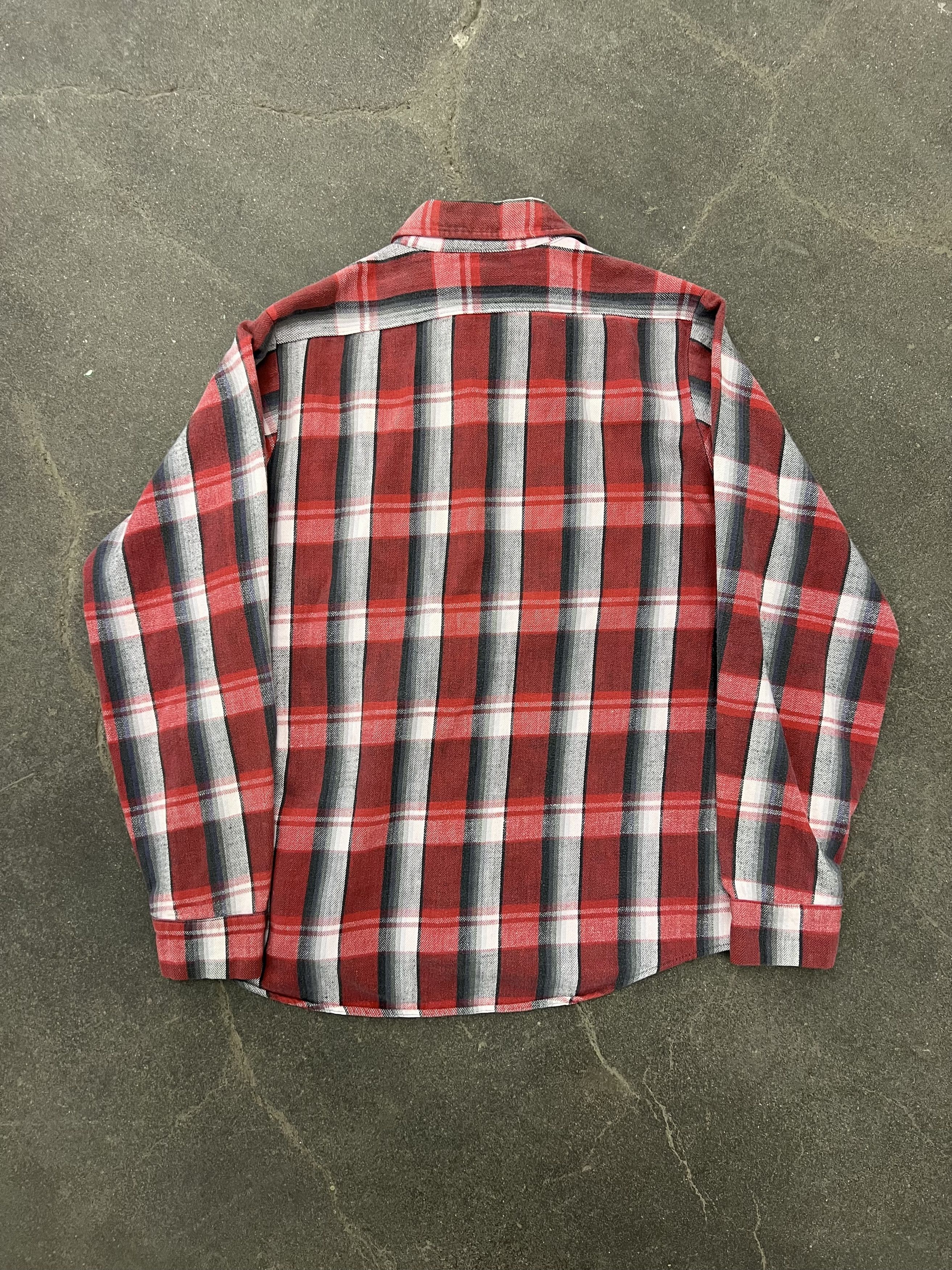 Vintage VTG 1970's Regent Plaid Cotton Flannel Shirt Size US L / EU 52-54 / 3 - 3 Thumbnail