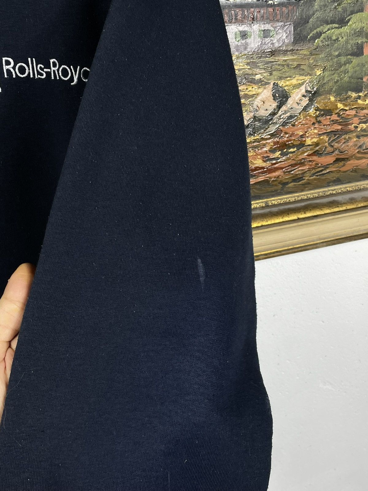 Vintage Navy Retro Y2k 00s Baggy Crewneck Rolls Royce Racing Luxury Size US L / EU 52-54 / 3 - 6 Thumbnail