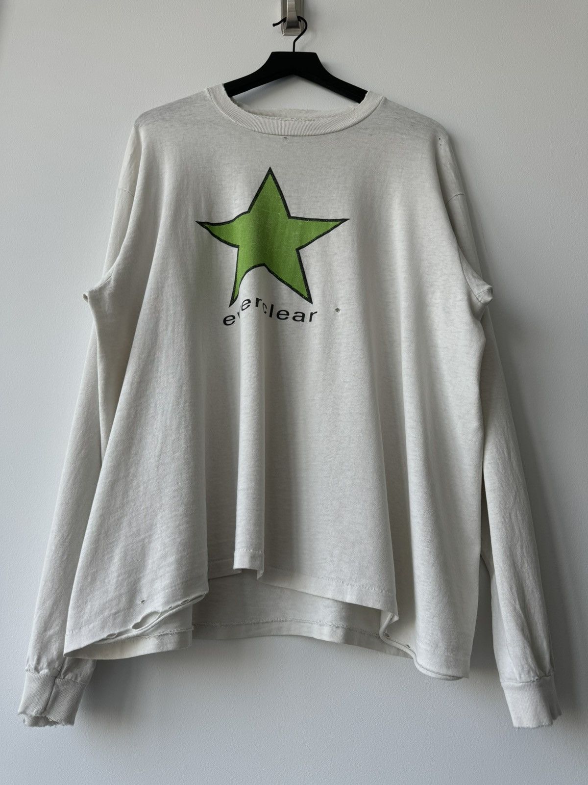 Vintage VINTAGE 90s THRASHED FADED EVERCLEAR LONGSLEEVE SHIRT RARE Size US XL / EU 56 / 4 - 4 Thumbnail