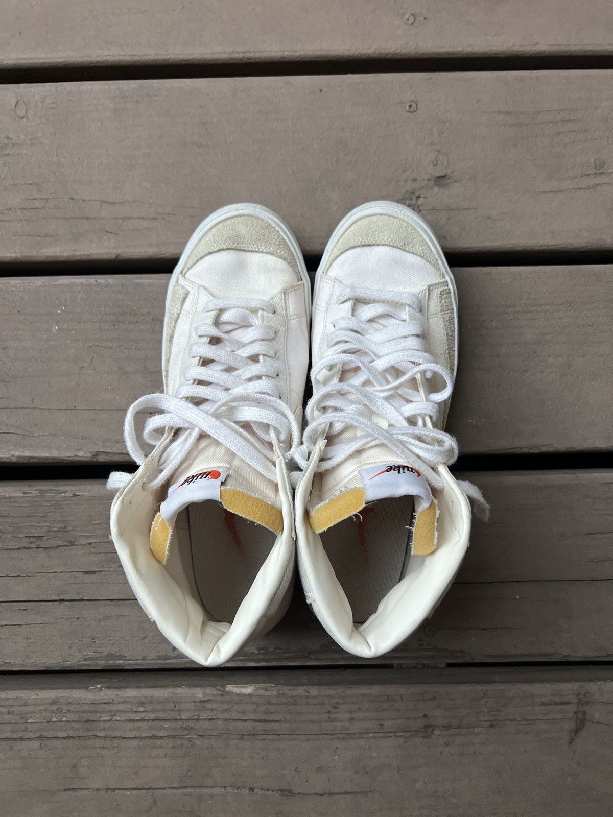 Nike (Rare) Men's Nike Blazer Mid '77 Canvas 'Sail - White/Cream Size US 10 / EU 43 - 5 Thumbnail