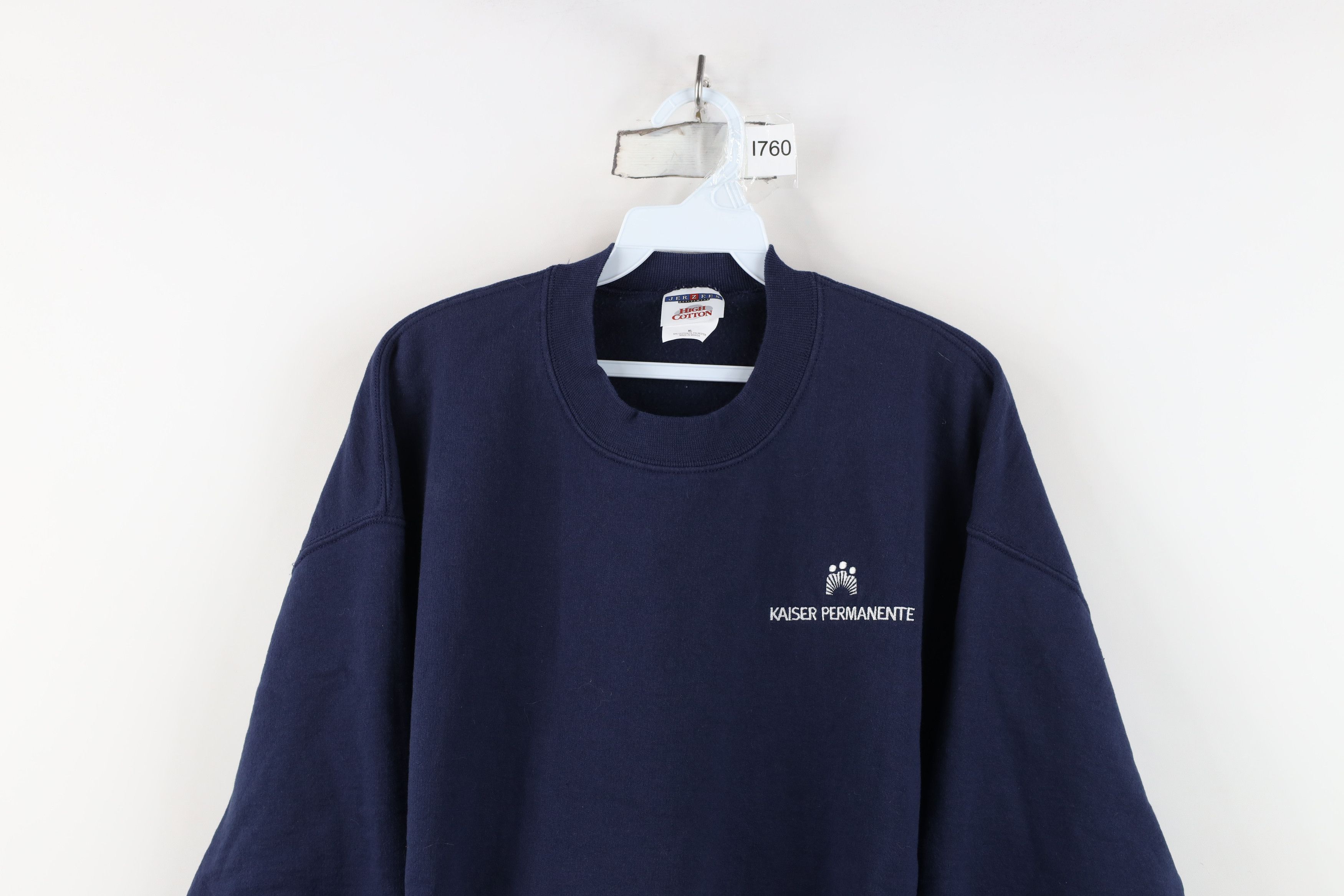 Vintage Vintage 90s Y2K Spell Kaiser Permanente Crewneck Sweatshirt Size US XL / EU 56 / 4 - 2 Thumbnail