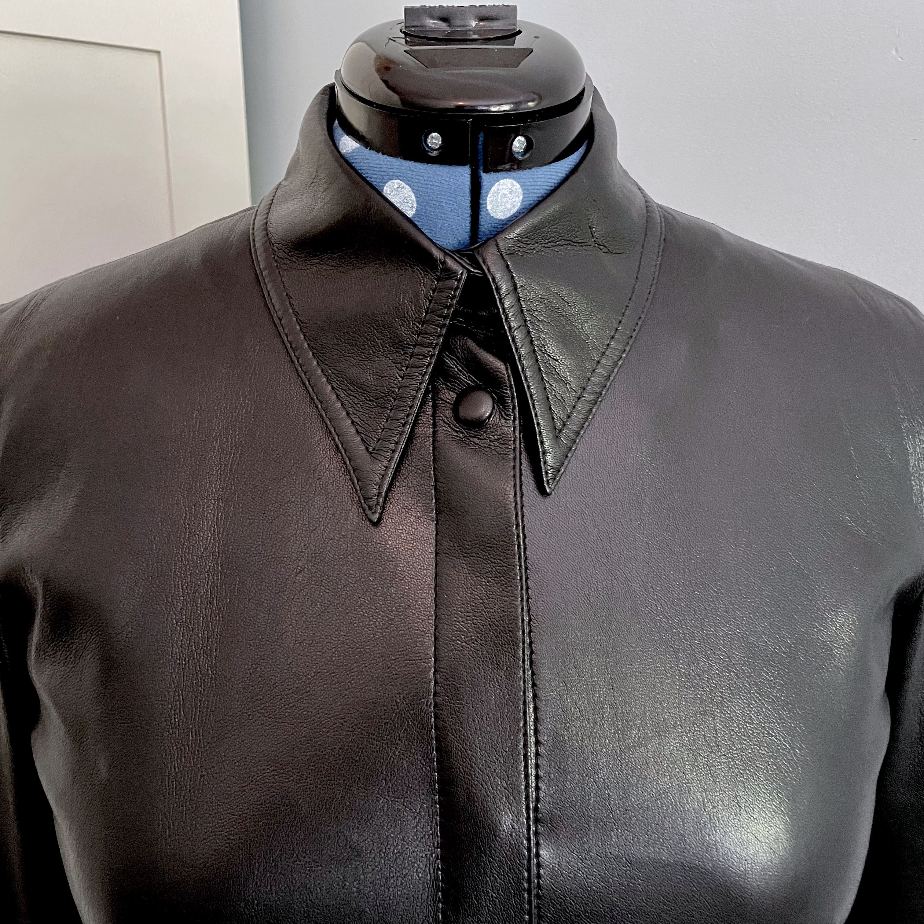 Nanushka Nanushka Black Naum Okobor™ vegan leather shirt jacket, S Size S / US 4 / IT 40 - 10 Thumbnail