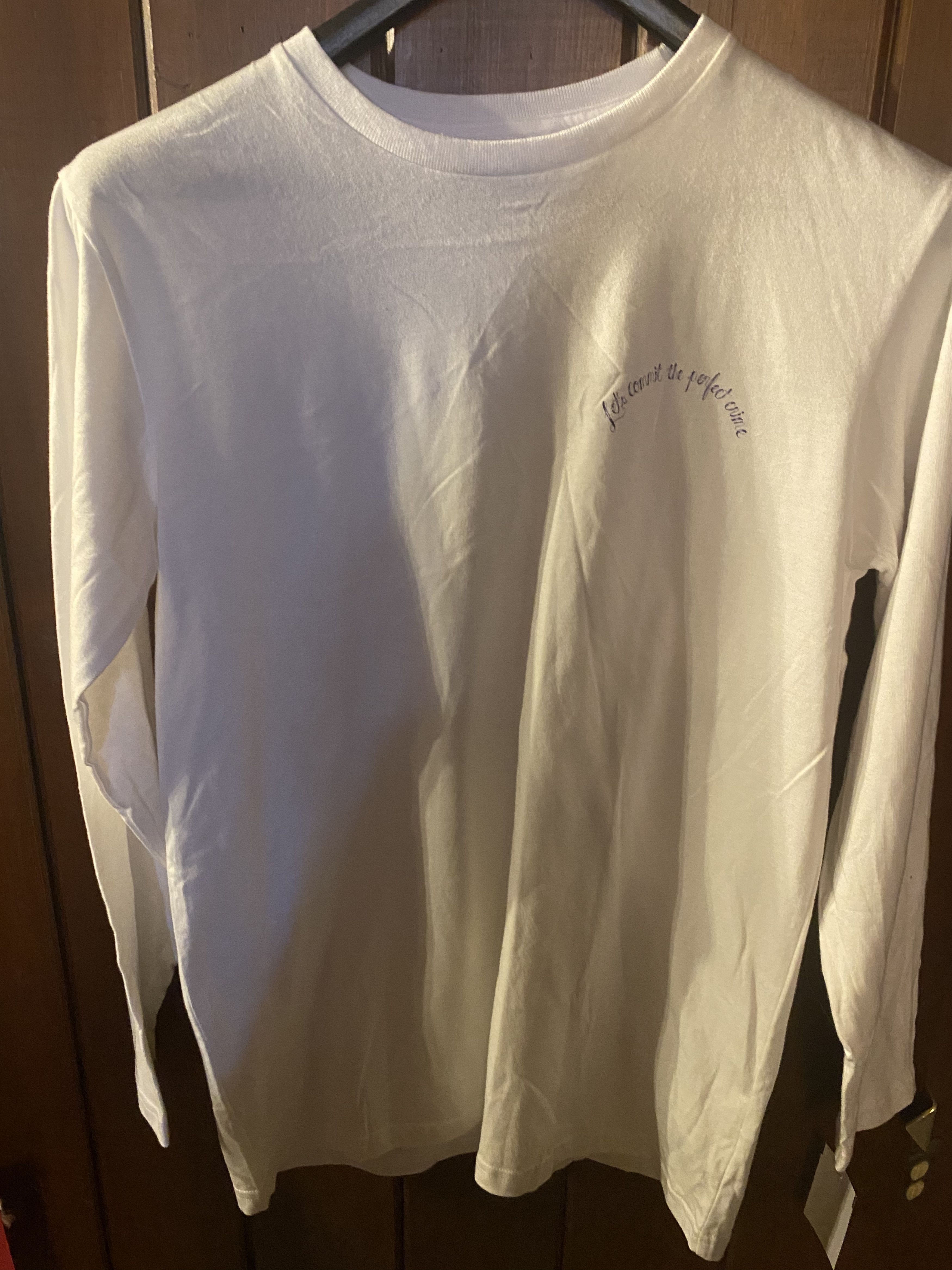 image of One Of These Days Perfect Crime Shirt in White, Men's (Size Medium)