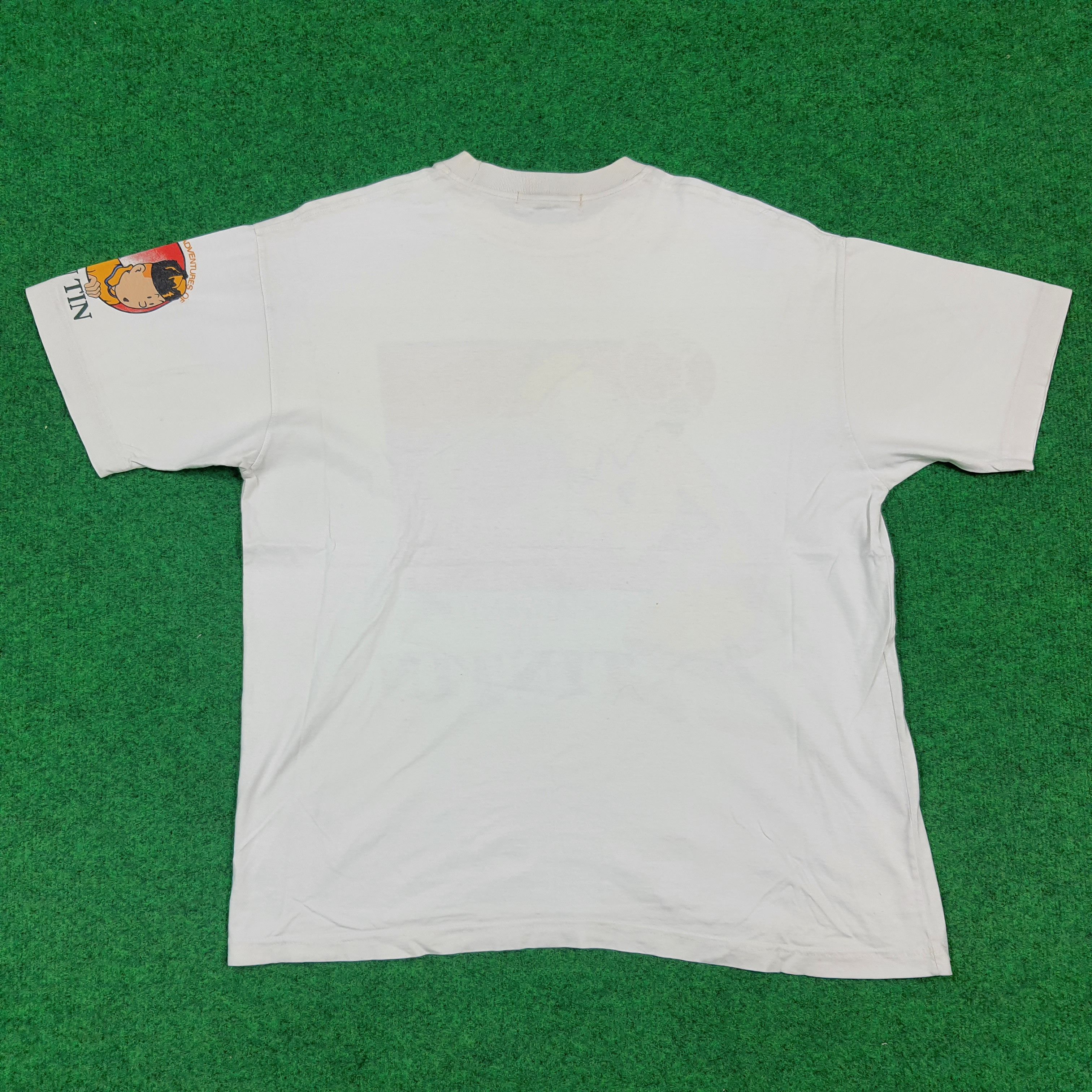 Vintage Vintage Adventure of Tintin American Graphic Tee C299N10 Size US L / EU 52-54 / 3 - 3 Thumbnail