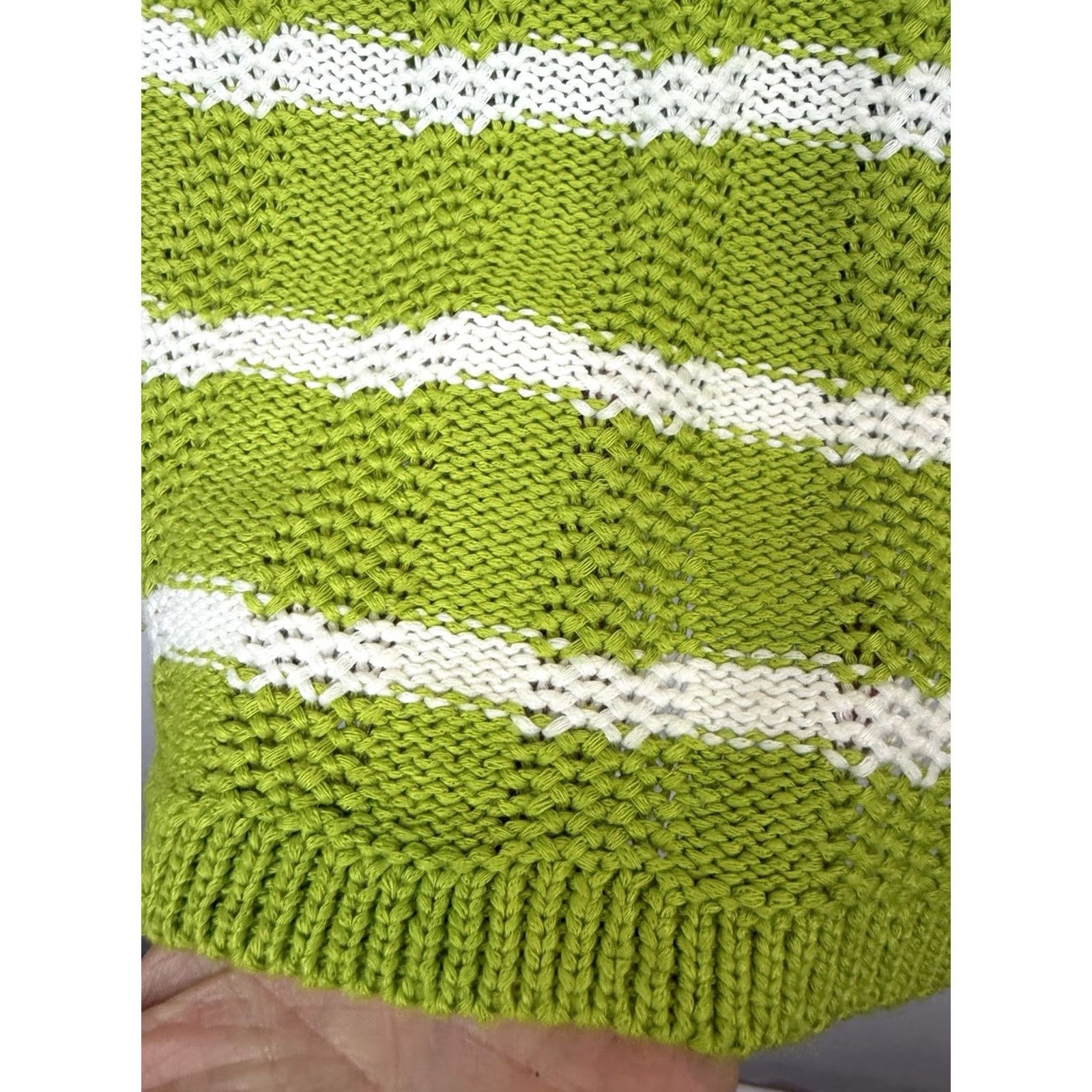 Jones New York Jones New York Sweater Womens 3X Green Signature Stripe Knit Pullover Roll Neck Size XXL / US 16-18 / IT 52-54 - 7 Thumbnail