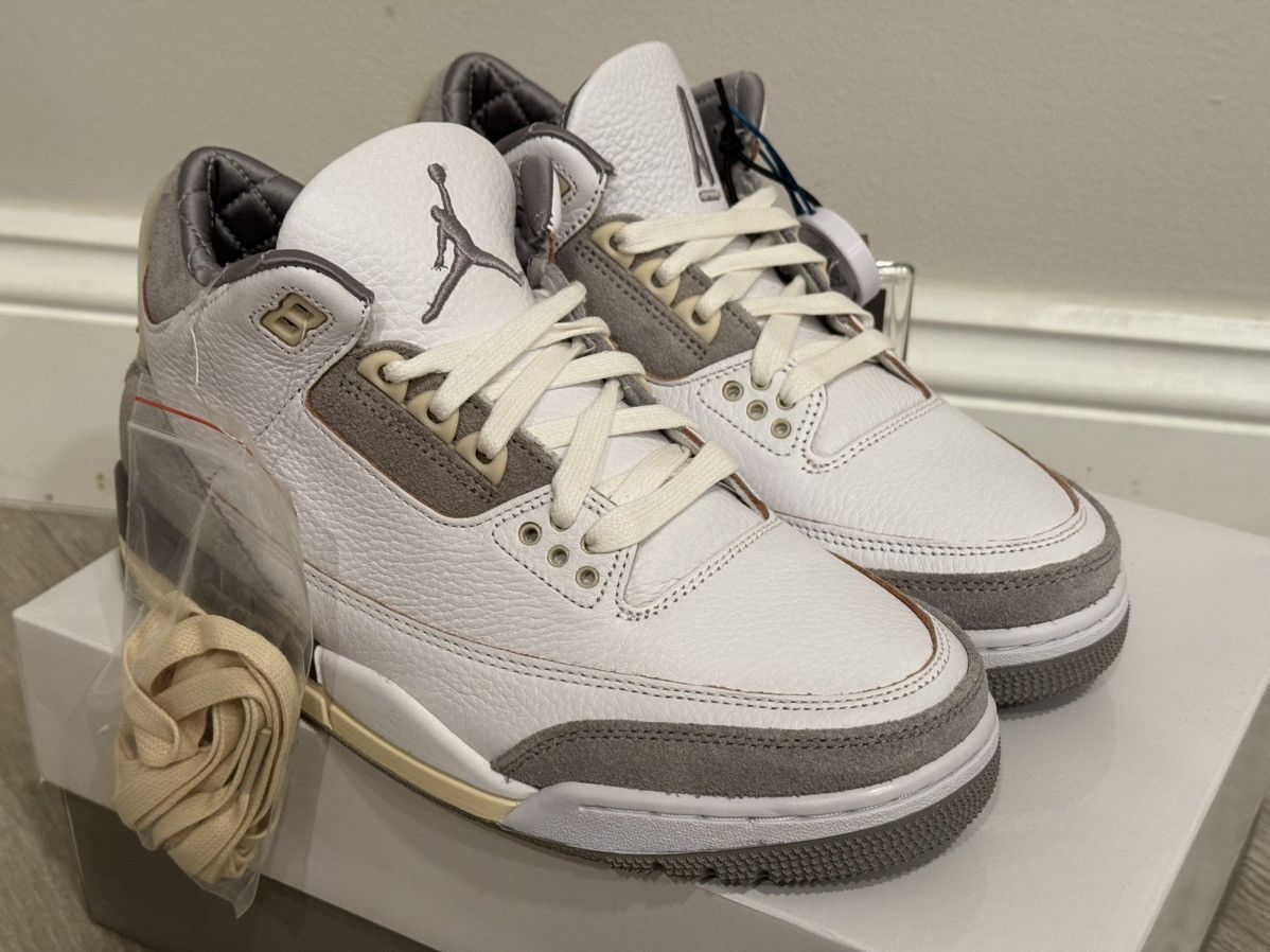 A Ma Maniere × Jordan Brand A Ma Maniere Air Jordan 3 White Grey Violet Ore 8 W / 6.5 M Size US 6.5 / EU 39-40 - 4 Thumbnail