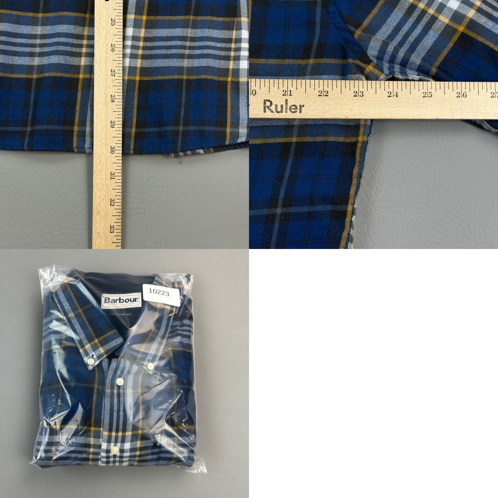 Barbour Barbour Shirt Mens Large Plaid Alvin Tailored Fit Long Sleeve Button Down Size US L / EU 52-54 / 3 - 9 Thumbnail