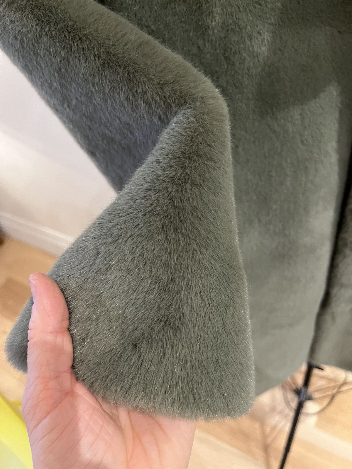 STAND STUDIO Stand Studio Green Maria Faux Fur Coat Size M / US 6-8 / IT 42-44 - 4 Thumbnail