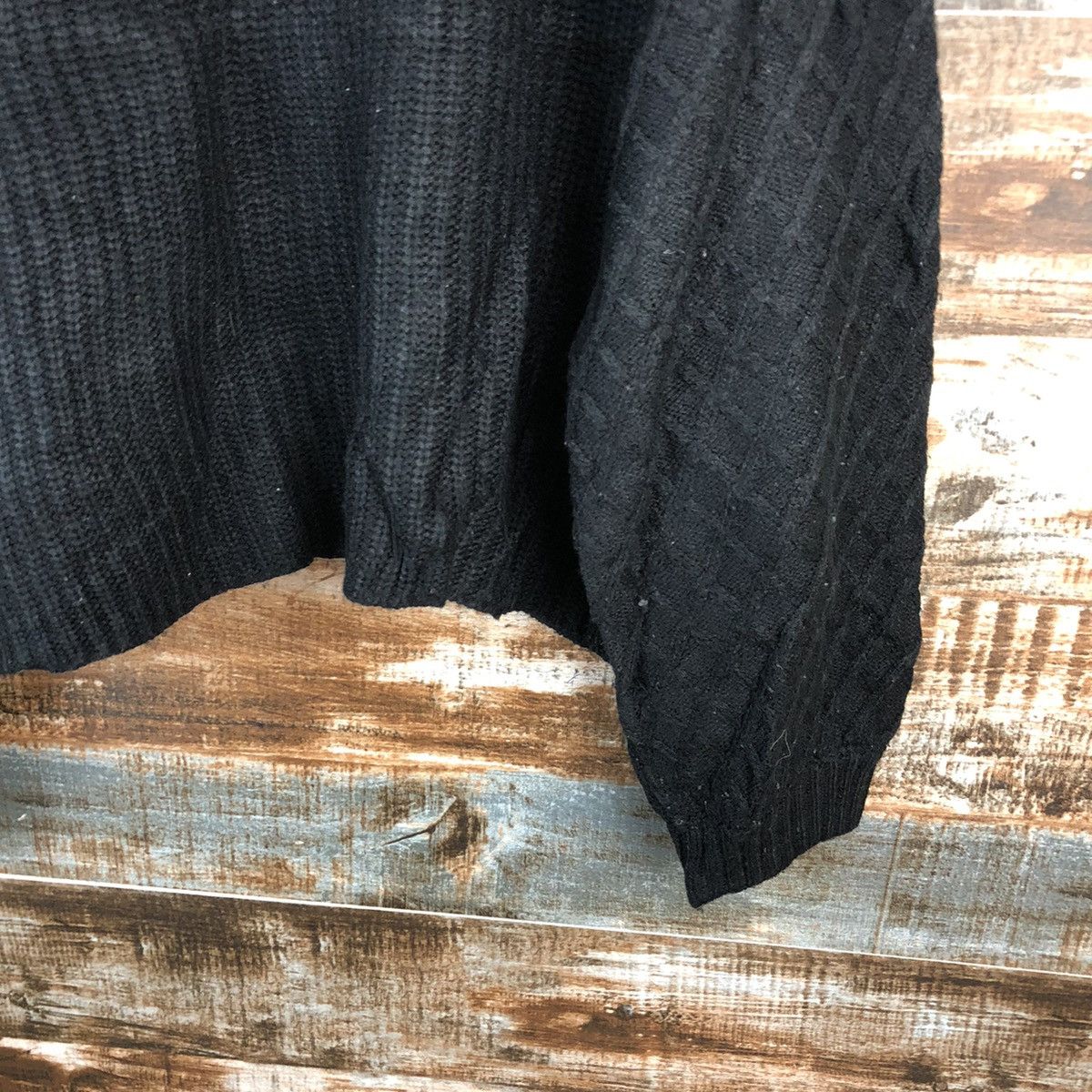 Japanese Brand DL Day Cassin Favor Black Knitwear #C596 Size L / US 10 / IT 46 - 16 Thumbnail