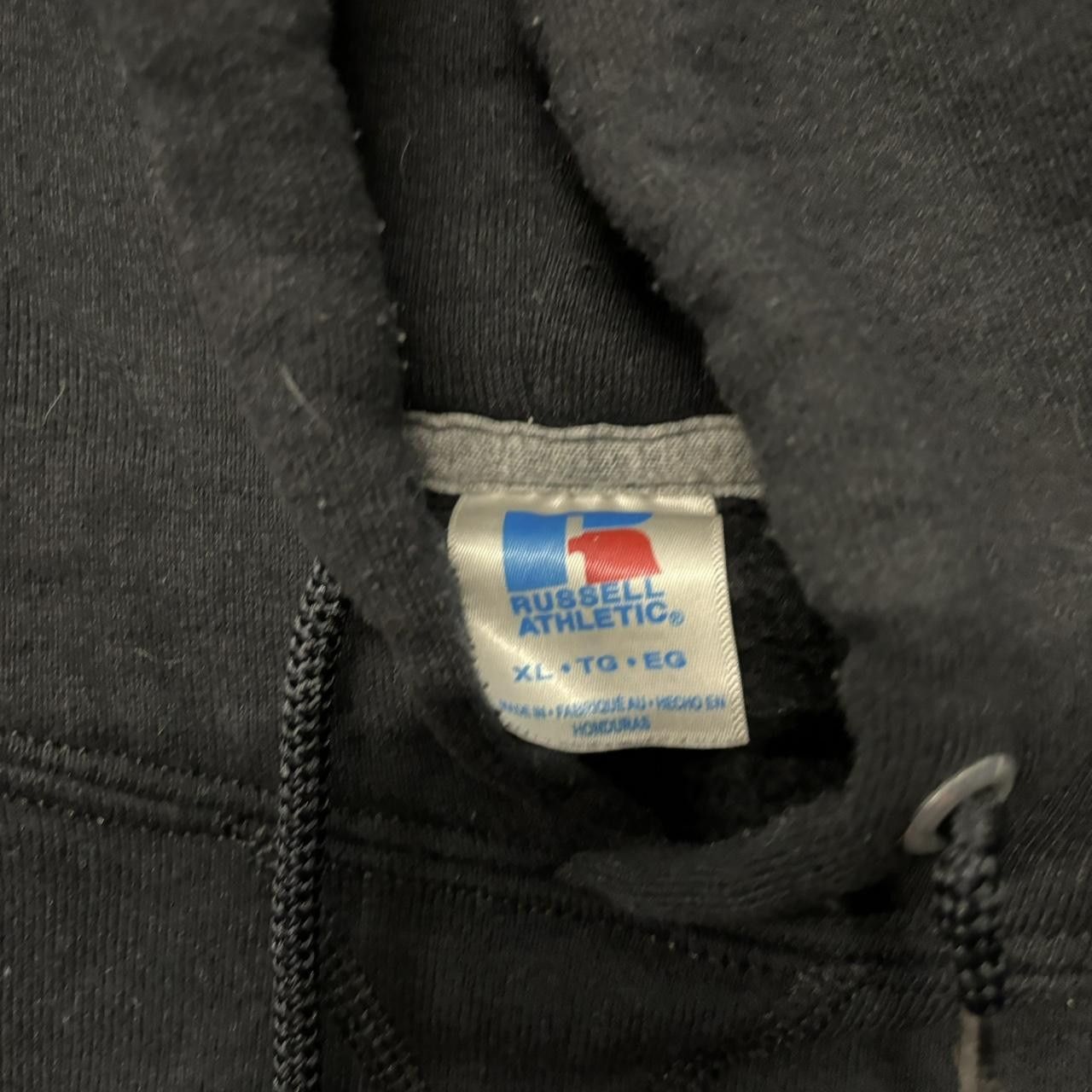 Russell Athletic × Vintage Crazy Vintage Y2K/2000s Black Russell U.S. Marine Corps Surf Hoodie! Size US XL / EU 56 / 4 - 8 Thumbnail