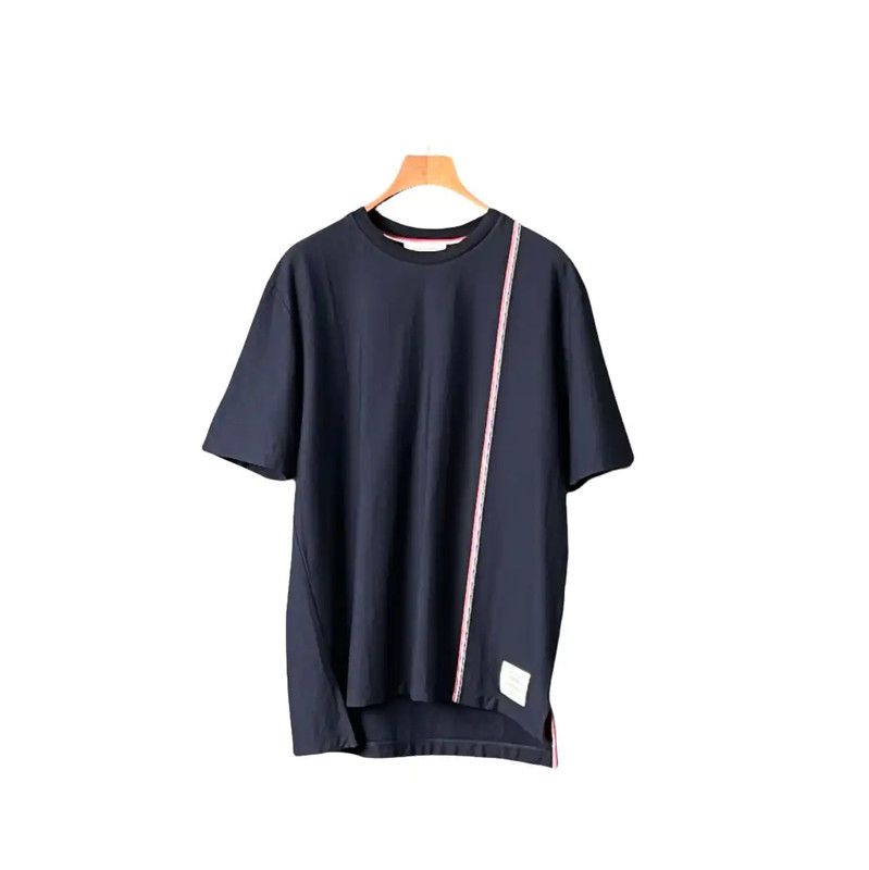 Thom Browne Thom Browne Summer Blue Cotton Short Sleeve T-Shirt 0089 Size US XXL / EU 58 / 5 - 1 Thumbnail