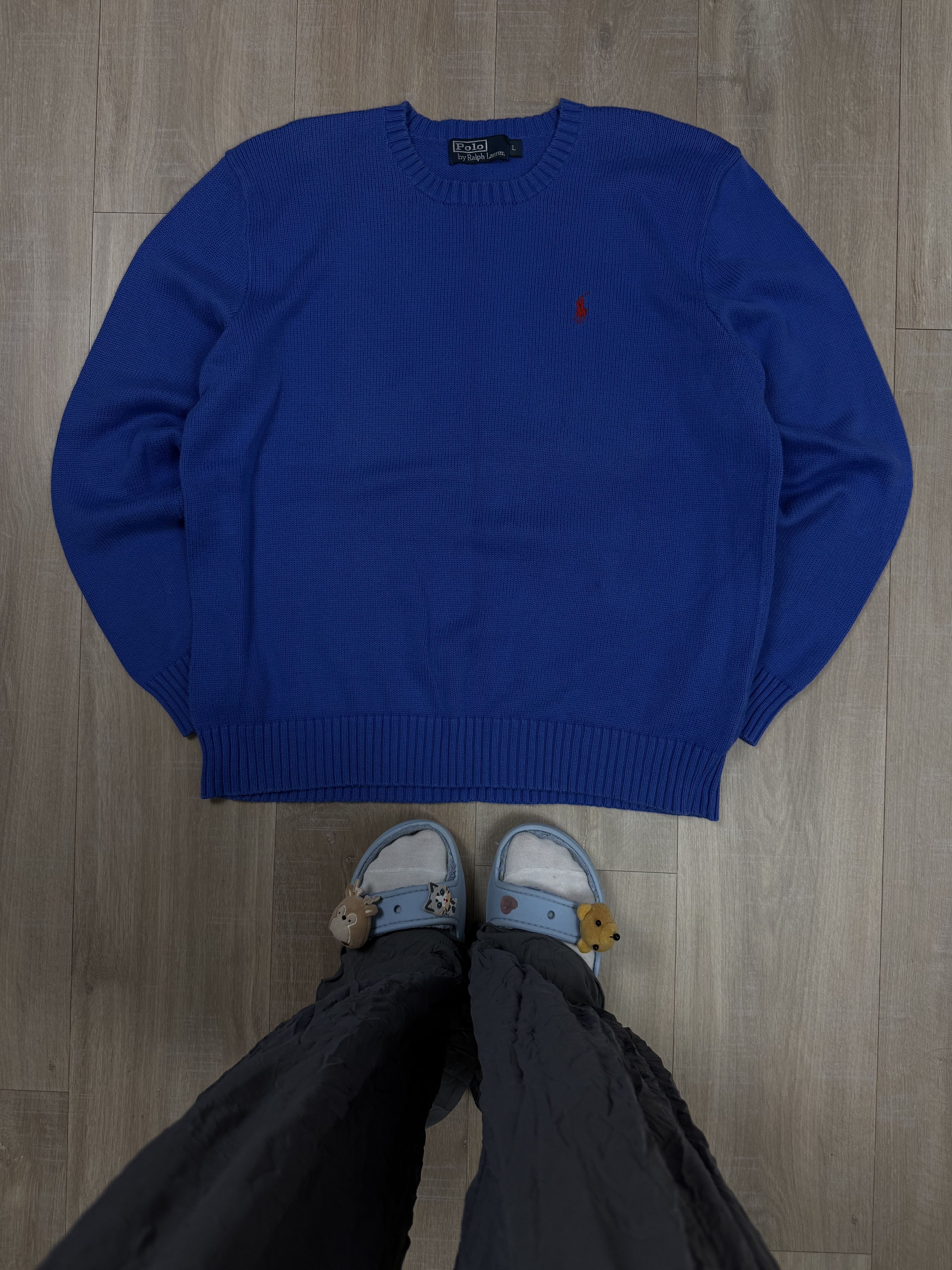 Polo Ralph Lauren Vintage Polo Ralph Lauren Sweater Blue Size L Size US L / EU 52-54 / 3 - 1 Thumbnail