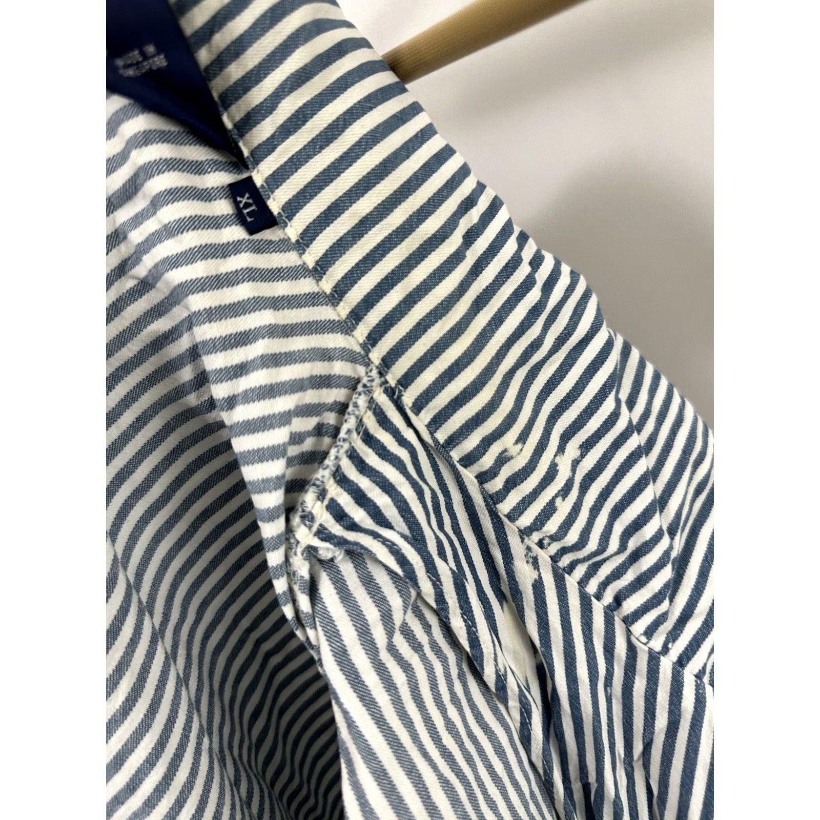 Polo Ralph Lauren VTG 90s Polo Ralph Lauren Pony Nautical Striped Boat Hooded Full Zip Jacket XL Mens Jacket Size US XL / EU 56 / 4 - 7 Thumbnail