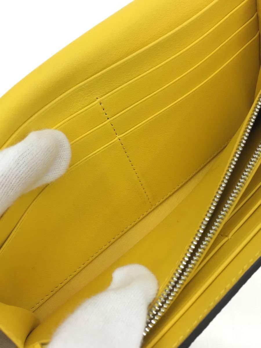 Fendi Fendi Peekaboo Leather Long Wallet Yellow Size ONE SIZE - 6 Thumbnail