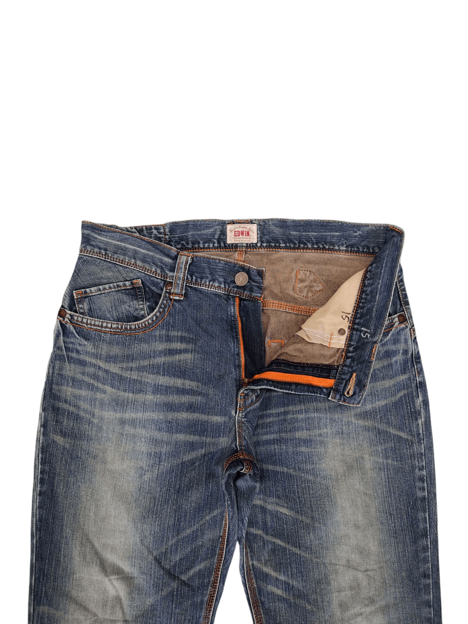 Kapital Vintage Edwin Buckle Back Distress Faded Clawmark Denim Jean Size US 36 / EU 52 - 9 Thumbnail