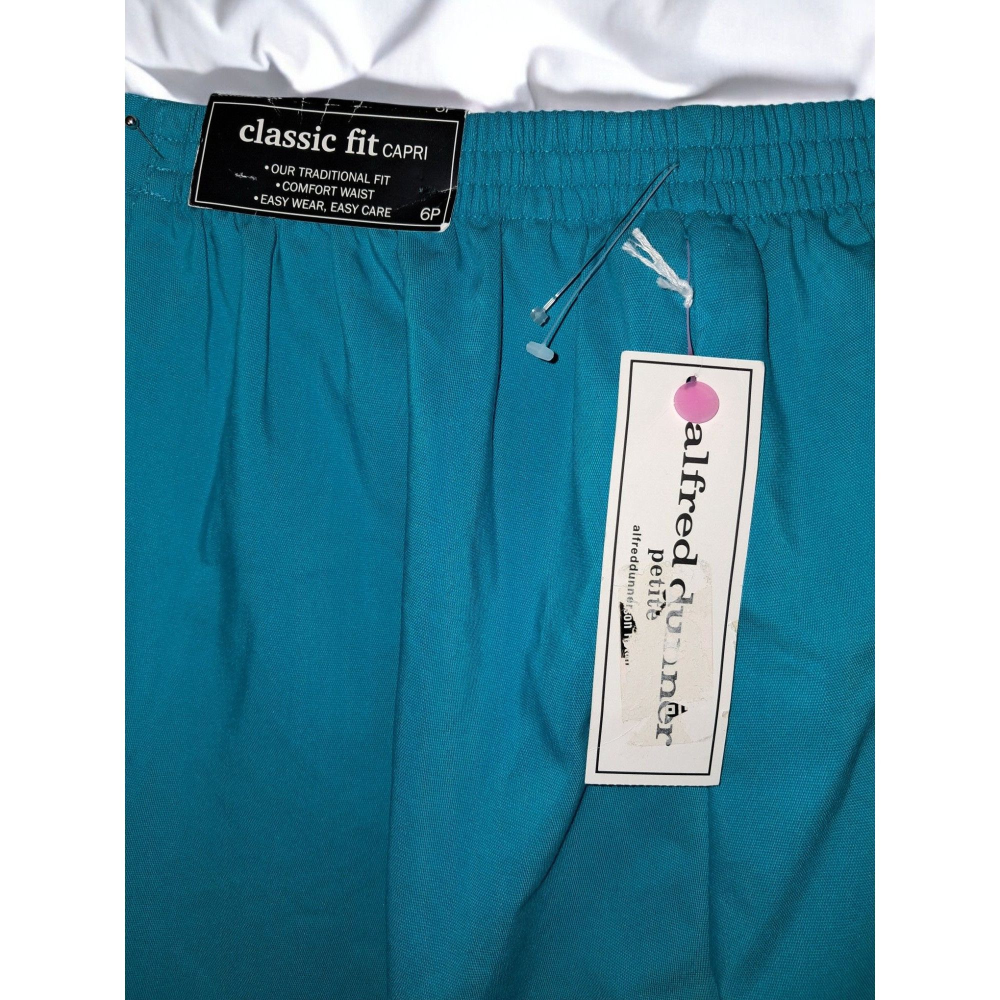 Other Alfred Dunner Teal Classic Fit Size 6P Capri Pant Size 28" / US 6 / IT 42 - 5 Thumbnail