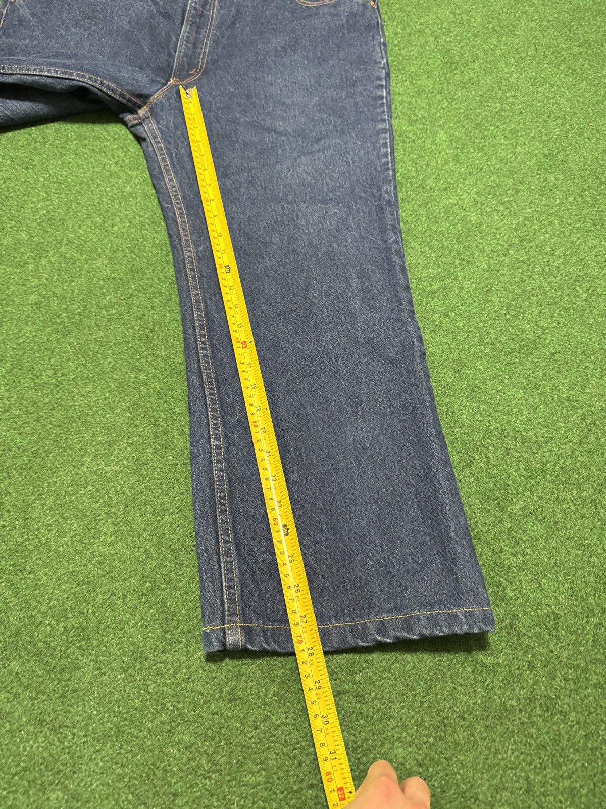 Levi's Vintage Clothing Levis 517 Bootcut Vintage 90s 46x28 Denim Jeans Cotton Size US 44 / EU 60 - 5 Thumbnail