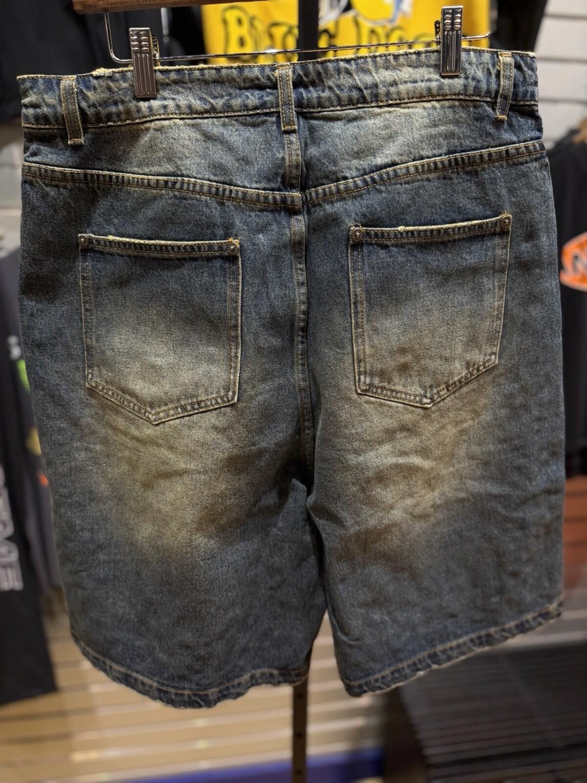 Vale Valley Blue Denim Stone Crystal Shorts Size 30 (Brand New) Size US 30 / EU 46 - 6 Thumbnail