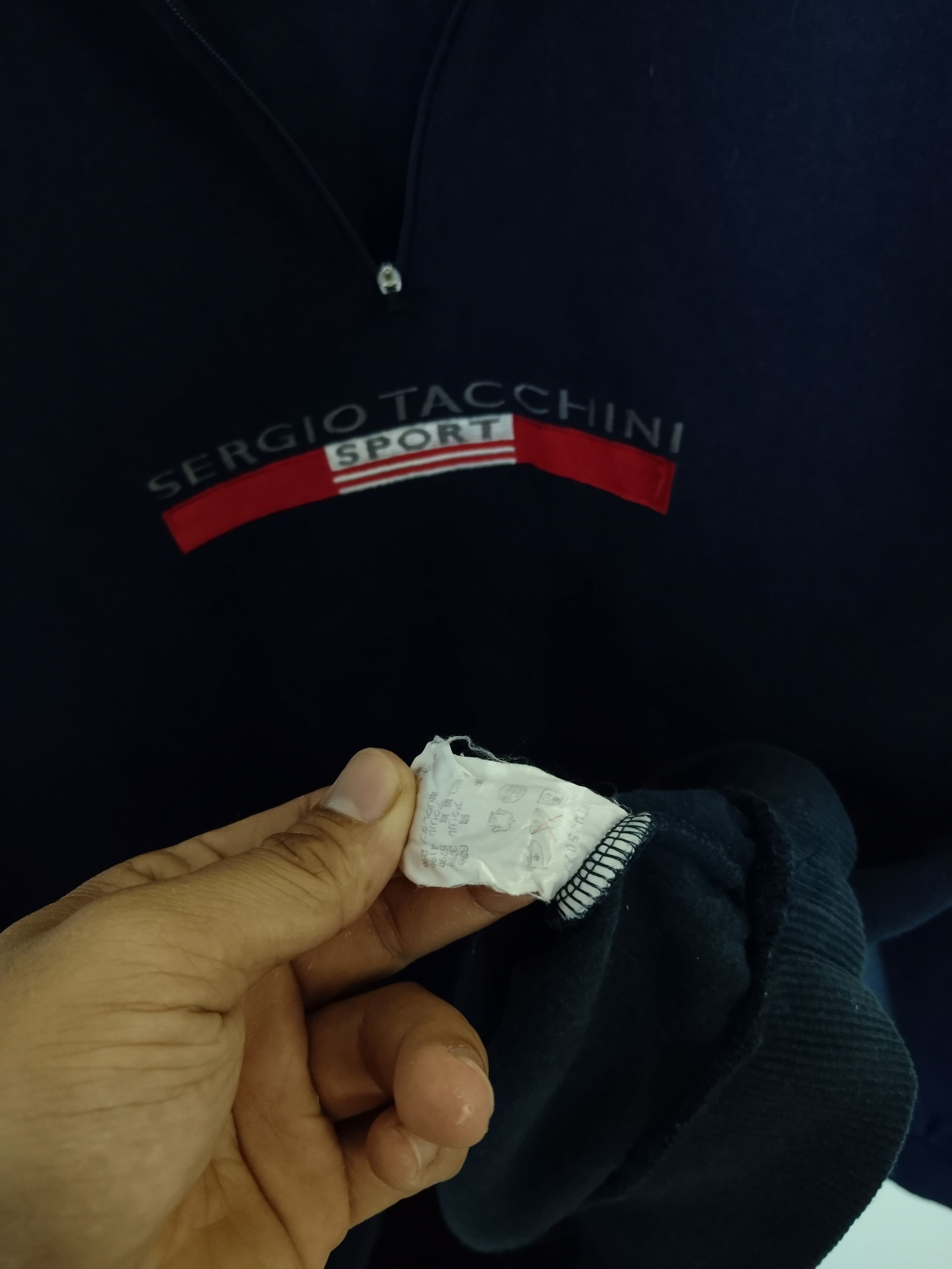 Sergio Tacchini VINTAGE SERGIO TACCHINI HALF ZIP CREWNECK RARE VINTAGE Y2K Size US L / EU 52-54 / 3 - 5 Thumbnail