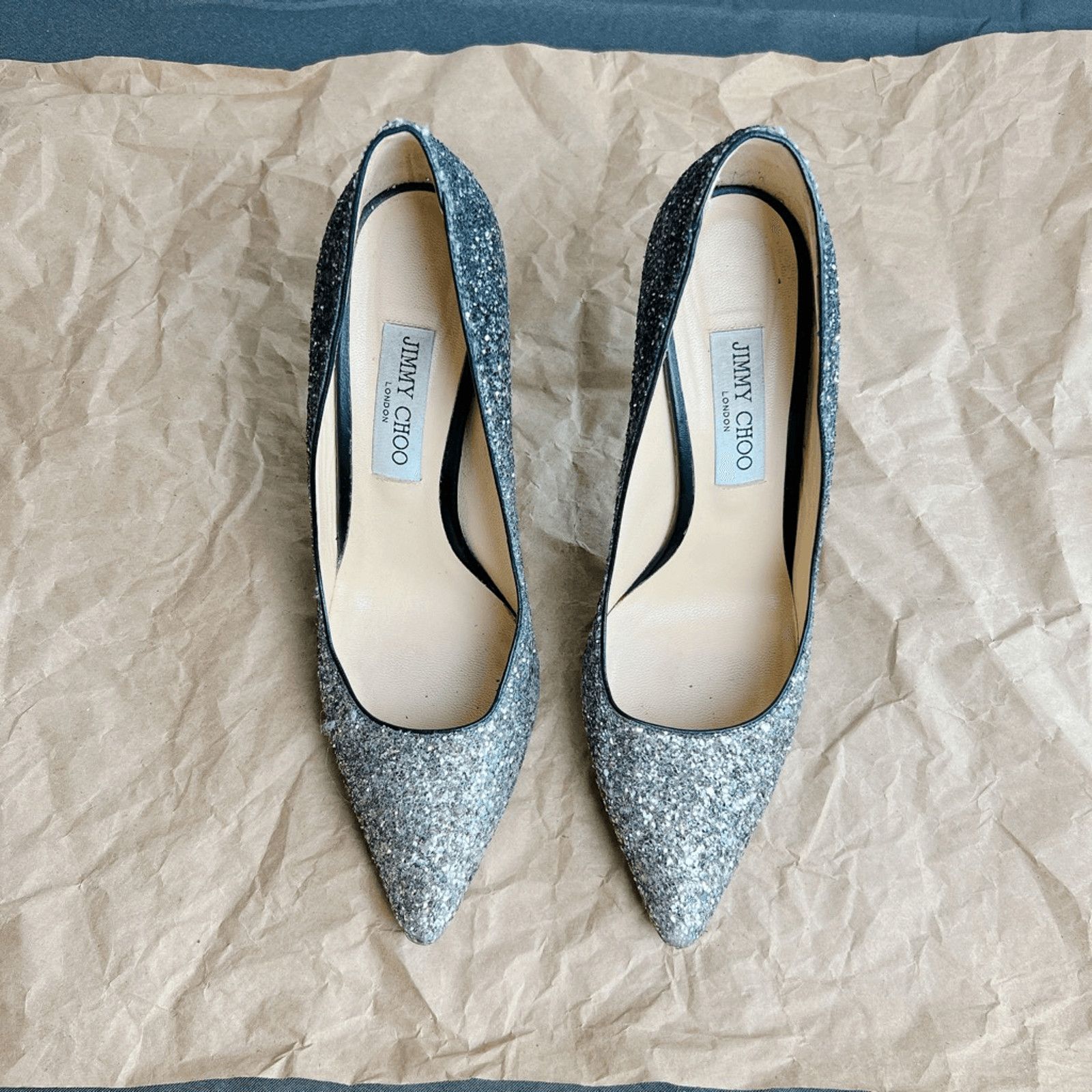 Jimmy Choo Jimmy Choo Romy Degrade Glitter 85mm Pump Retail $595 Size US 10 / IT 40 - 5 Thumbnail