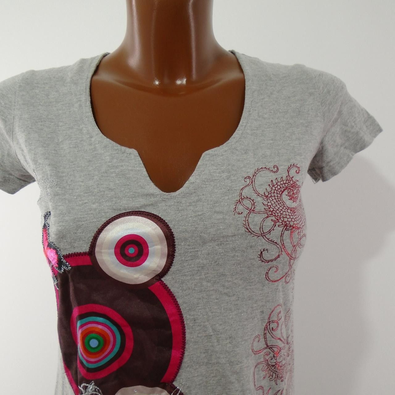 Desigual Women's T-Shirt Desigual Size S / US 4 / IT 40 - 6 Thumbnail
