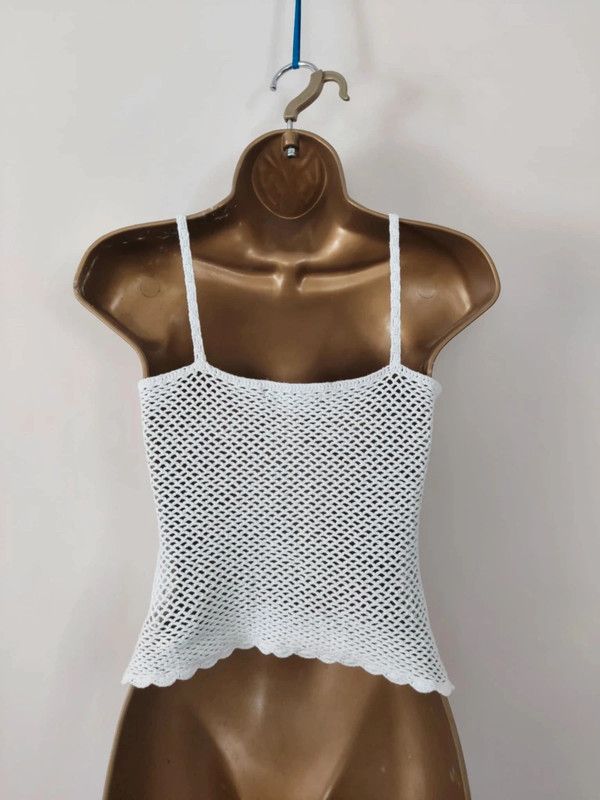 Vintage Vintage Crochet top Size S / US 4 / IT 40 - 2 Thumbnail