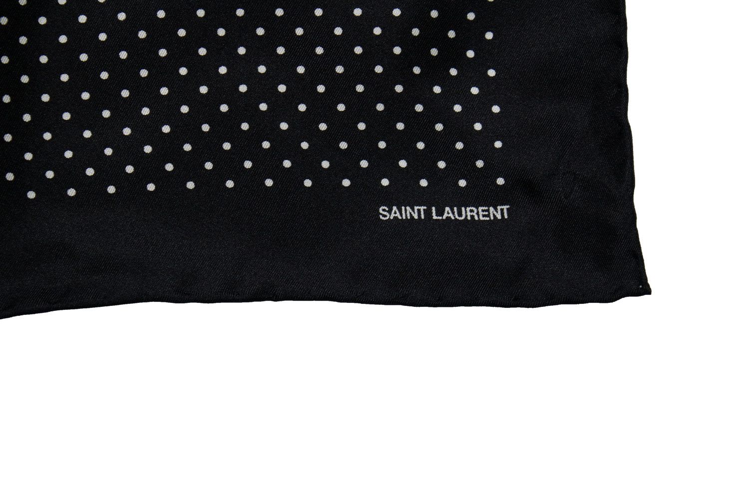 Saint Laurent Paris Saint Laurent, dotted pocket square Size ONE SIZE - 4 Thumbnail