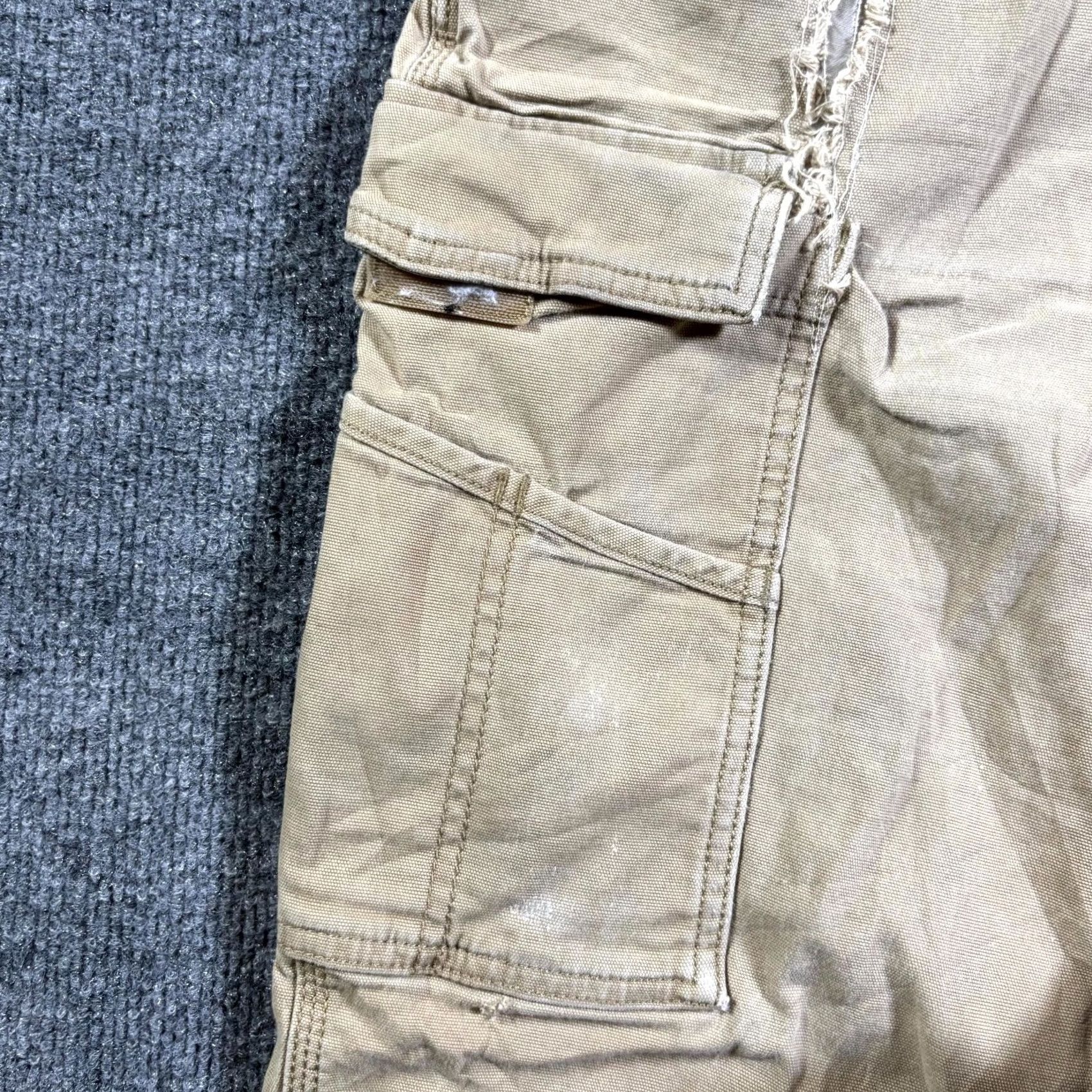 Carhartt Carhartt Mens 42x34 Beige Rigby Cargo Pants Relaxed Fit Straight Leg Workwear Size US 42 / EU 58 - 7 Thumbnail