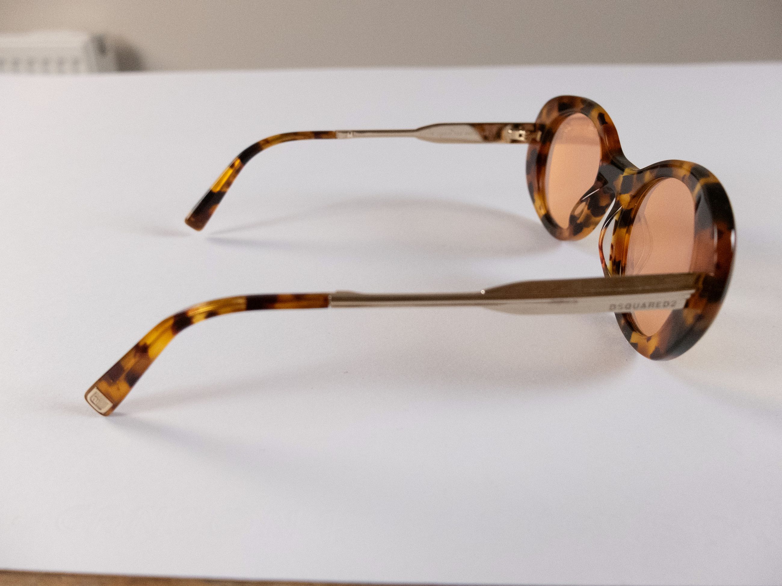 Dsquared2 DSQUARED2 Kurty brown tortoise shell oval acetate sunglasses Size ONE SIZE - 5 Thumbnail