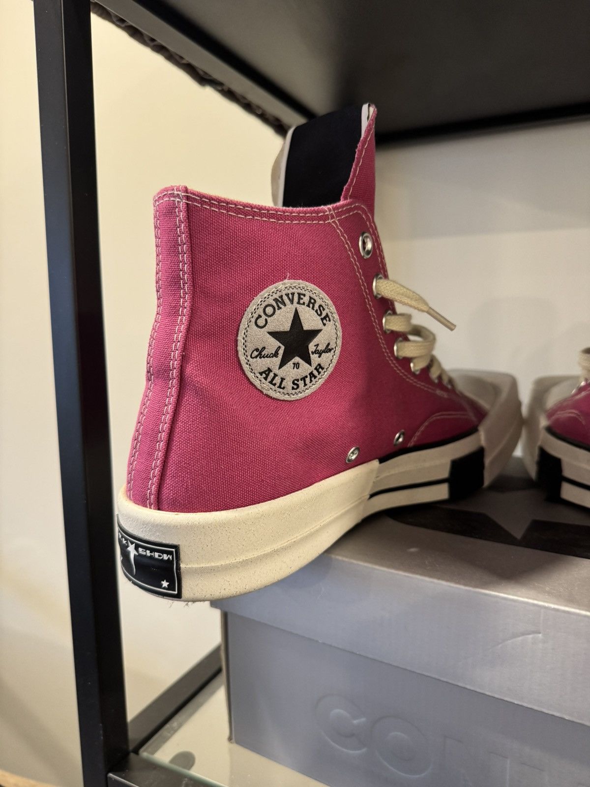 Converse × Rick Owens Drkshdw Rick Owens Drkshdw Converse Hot Pink Square Toe Size US 9 / EU 42 - 5 Thumbnail