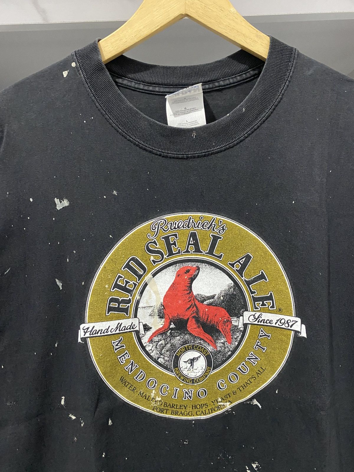 Vintage Vintage Red Seal Ale Tshirt Animal Size US XL / EU 56 / 4 - 2 Thumbnail