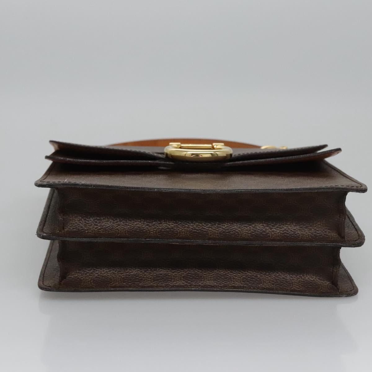 Celine CELINE Macadam Canvas Hand Bag Pvc Leather Brown Gold Size ONE SIZE - 9 Thumbnail