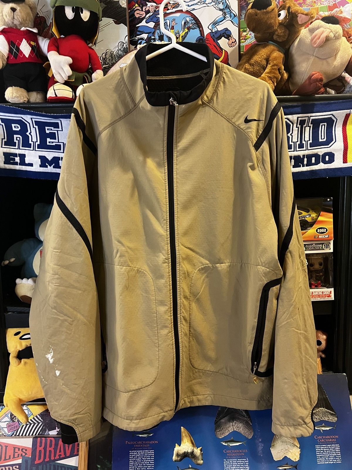 Nike × Vintage VTG Nike Tan Sphere Jacket Size US XXL / EU 58 / 5 - 1 Thumbnail