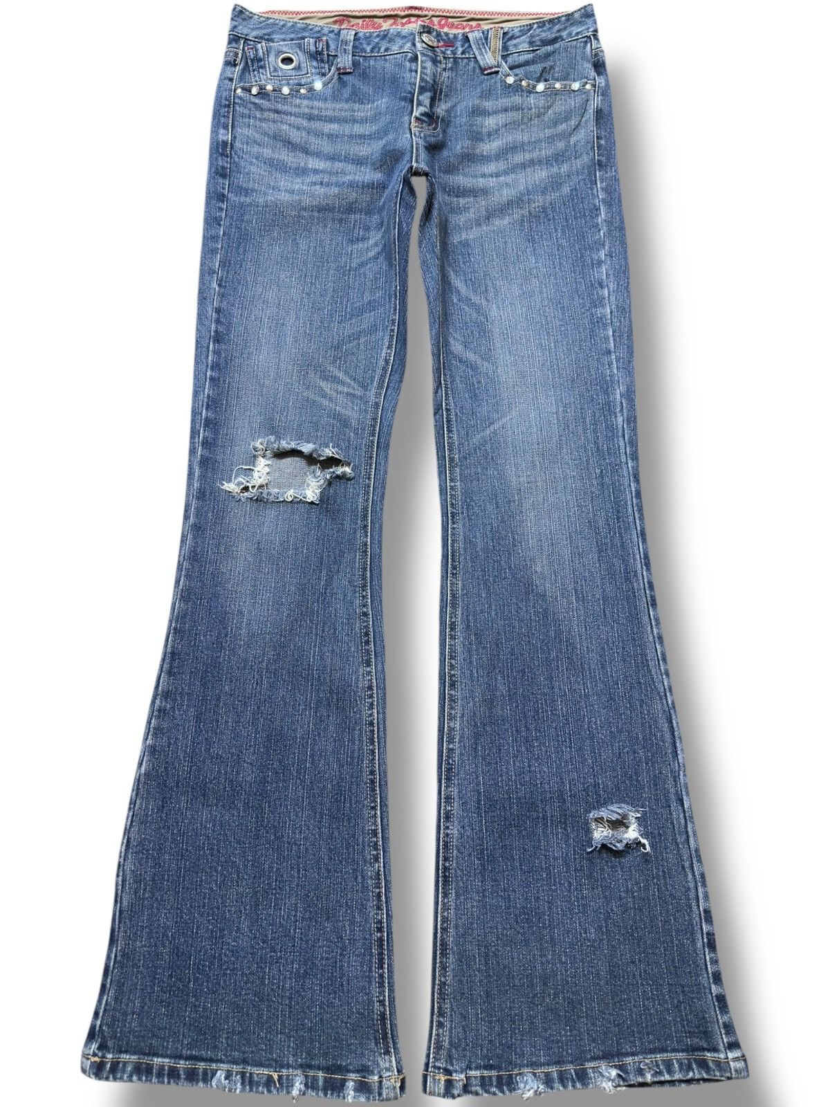 Le Grande Bleu (L.G.B.) Vintage Daily Topics Flare Bootcut Grunge Distressed Denim Size US 30 / EU 46 - 1 Thumbnail