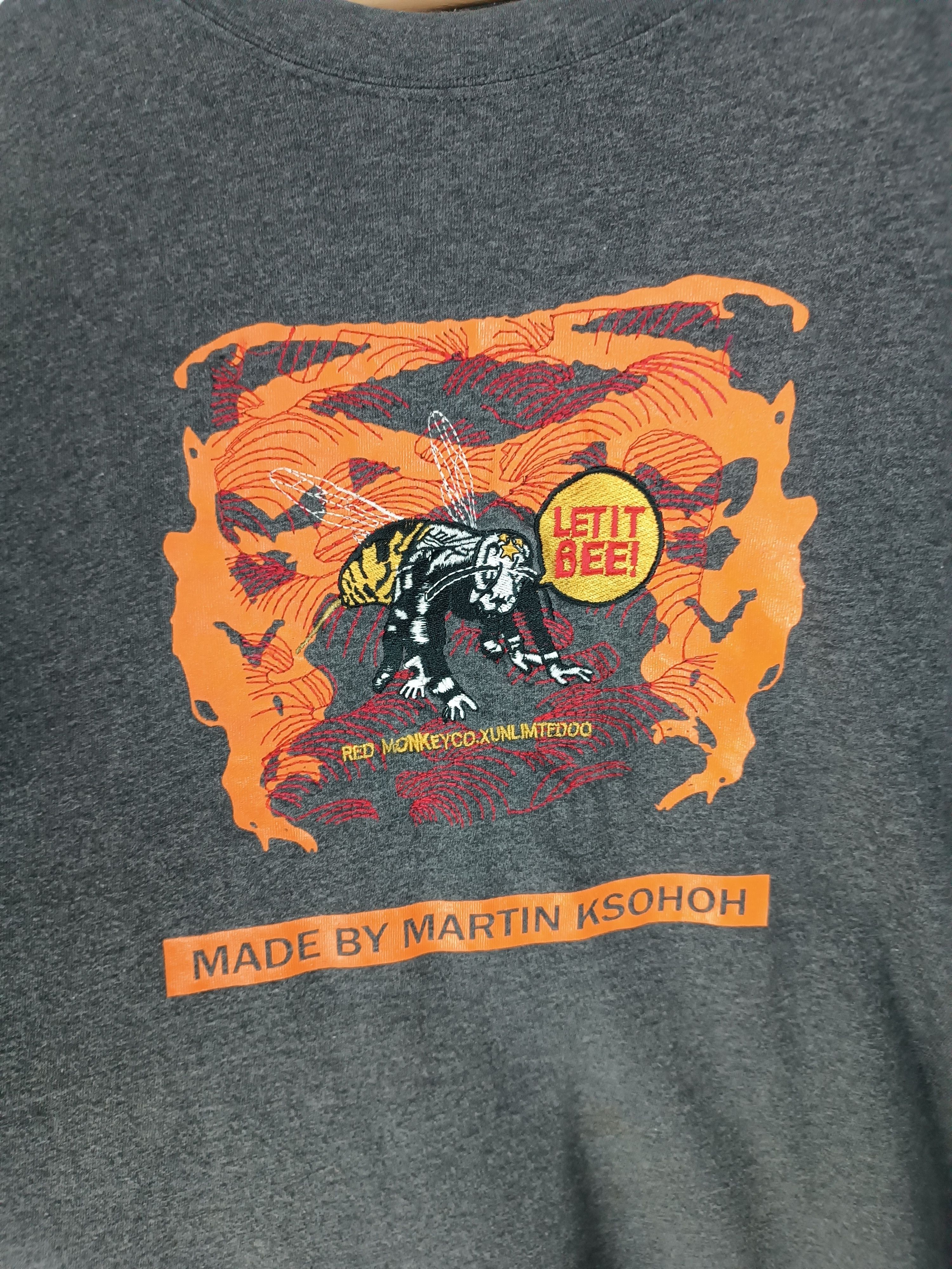 Japanese Brand VINTAGE LET IT BEE BY MARIN KSOHOH REDMONKEY EMBROIDERY LOGO Size US XXL / EU 58 / 5 - 8 Thumbnail