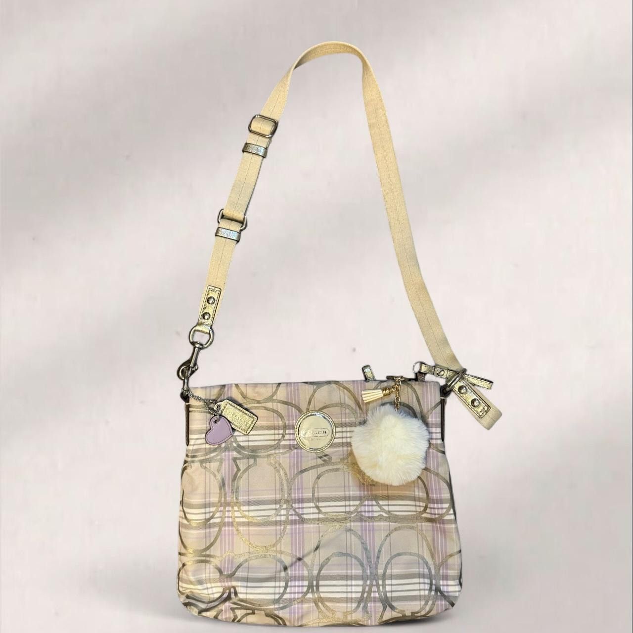 Coach Rare Purple Vintage Coach Leather Bag Y2K Size ONE SIZE - 1 Thumbnail