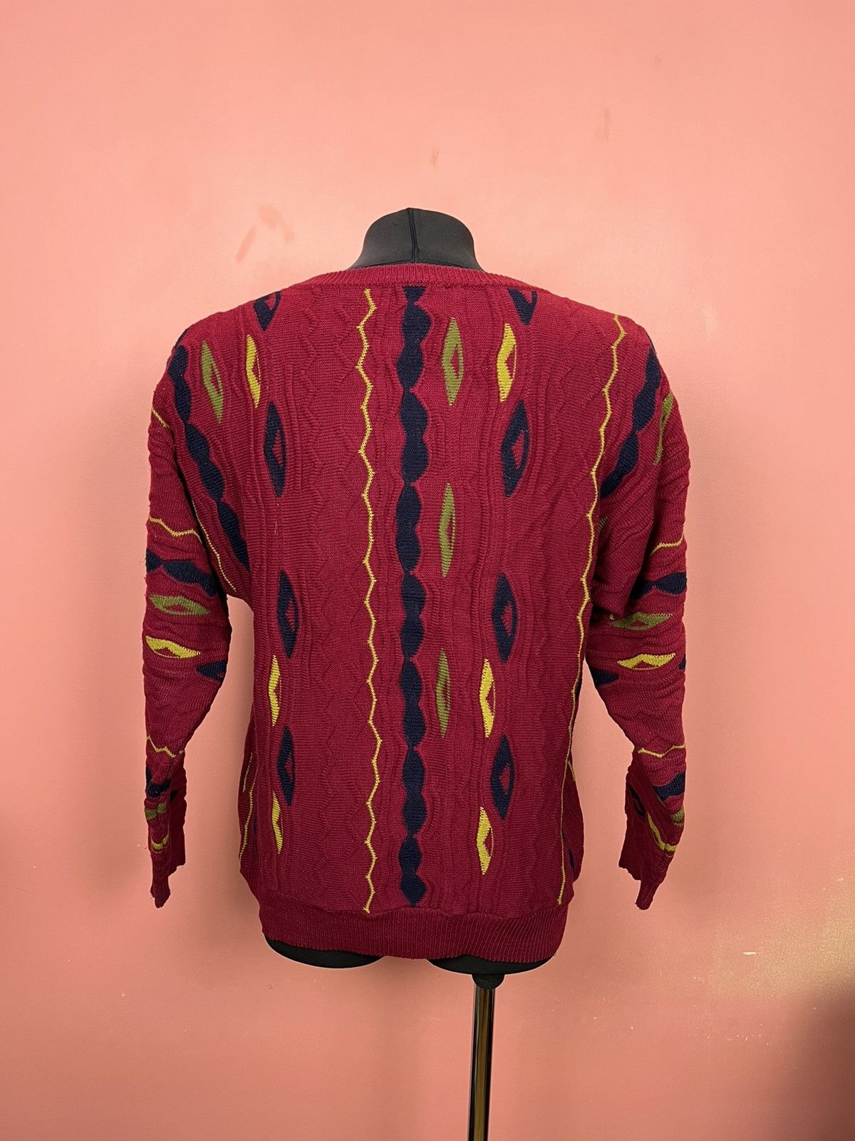 Vintage Tom Weiss avant garde coogi stile knit sweater hype Size US M / EU 48-50 / 2 - 4 Thumbnail