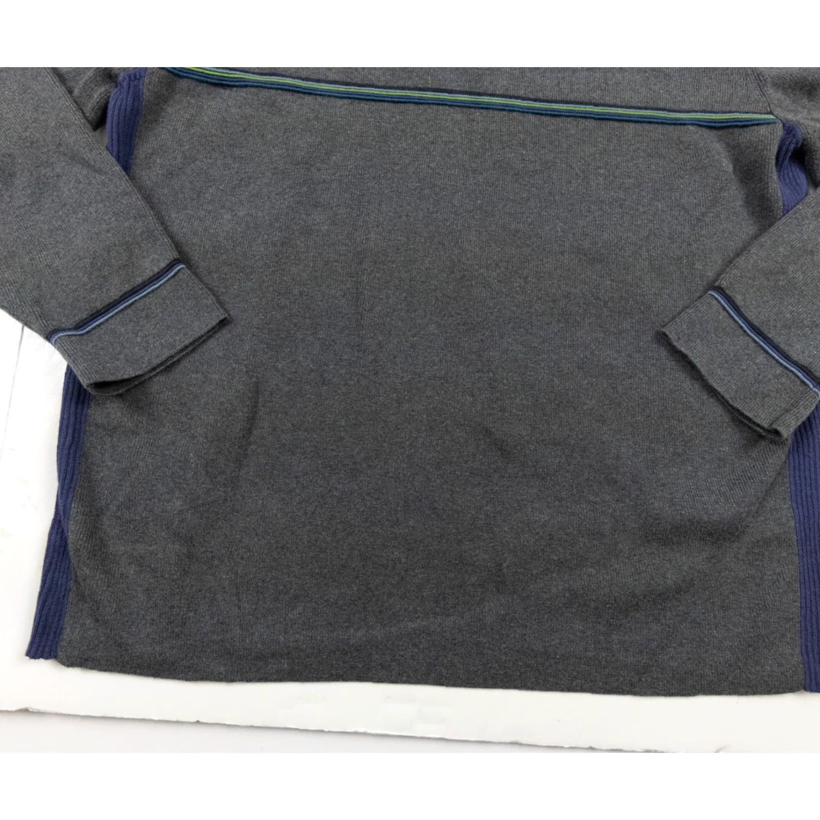 J.Crew VINTAGE J.CREW Sweater Mens XL Gray V-Neck Knit Pullover Long Sleeve Size US XL / EU 56 / 4 - 3 Thumbnail