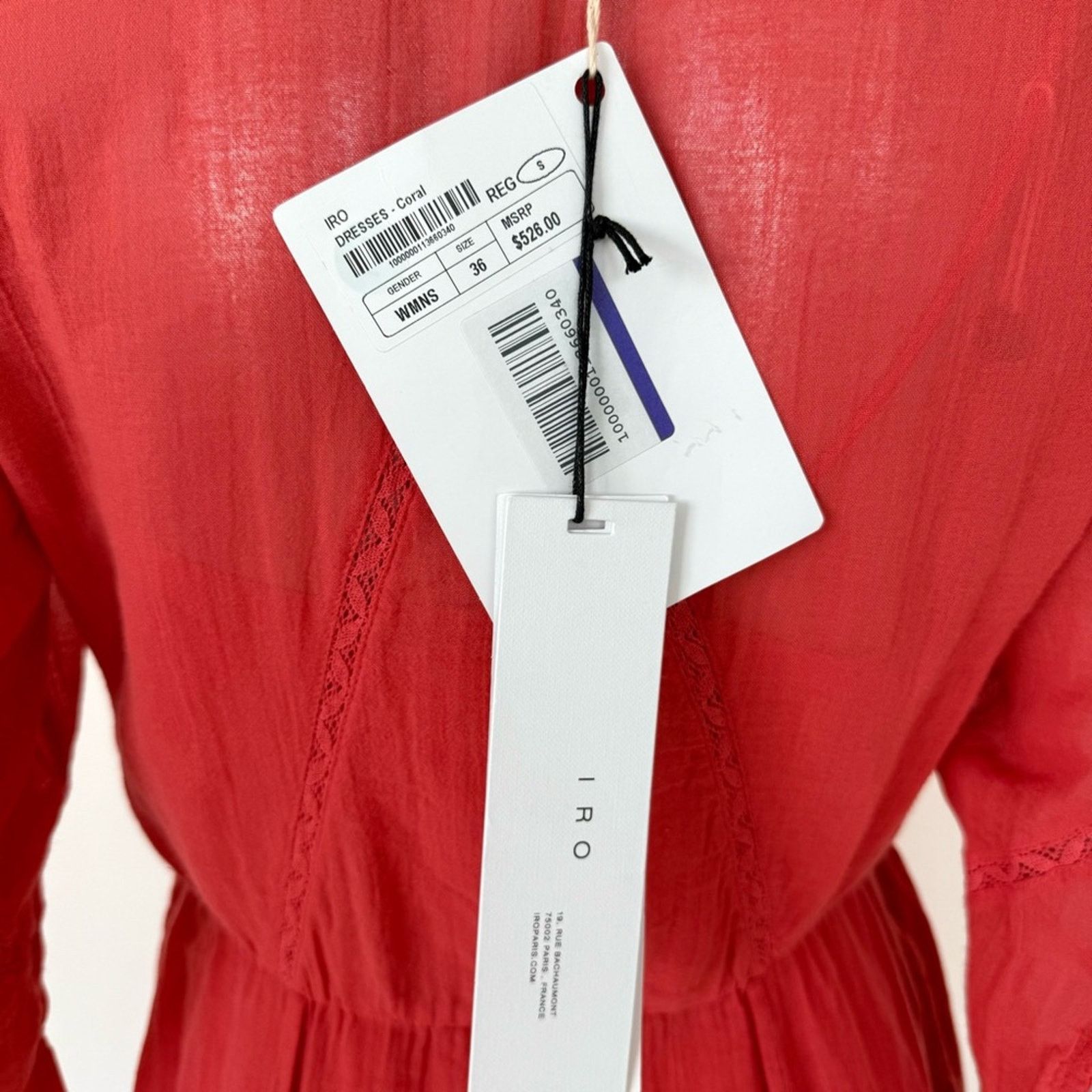Iro NWT! IRO Long Dress, Size 36/S, MSRP.$536 Size S / US 4 / IT 40 - 7 Thumbnail